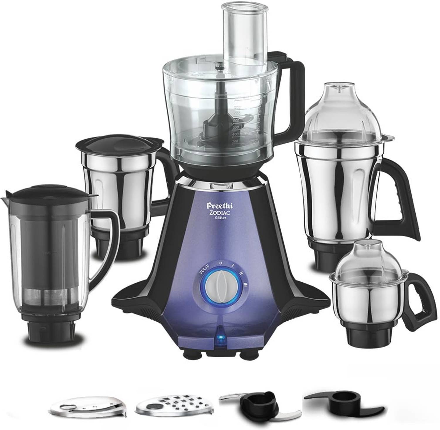Preethi Zodiac Glitter 750 W Juicer Mixer Grinder — Mixer Grinders