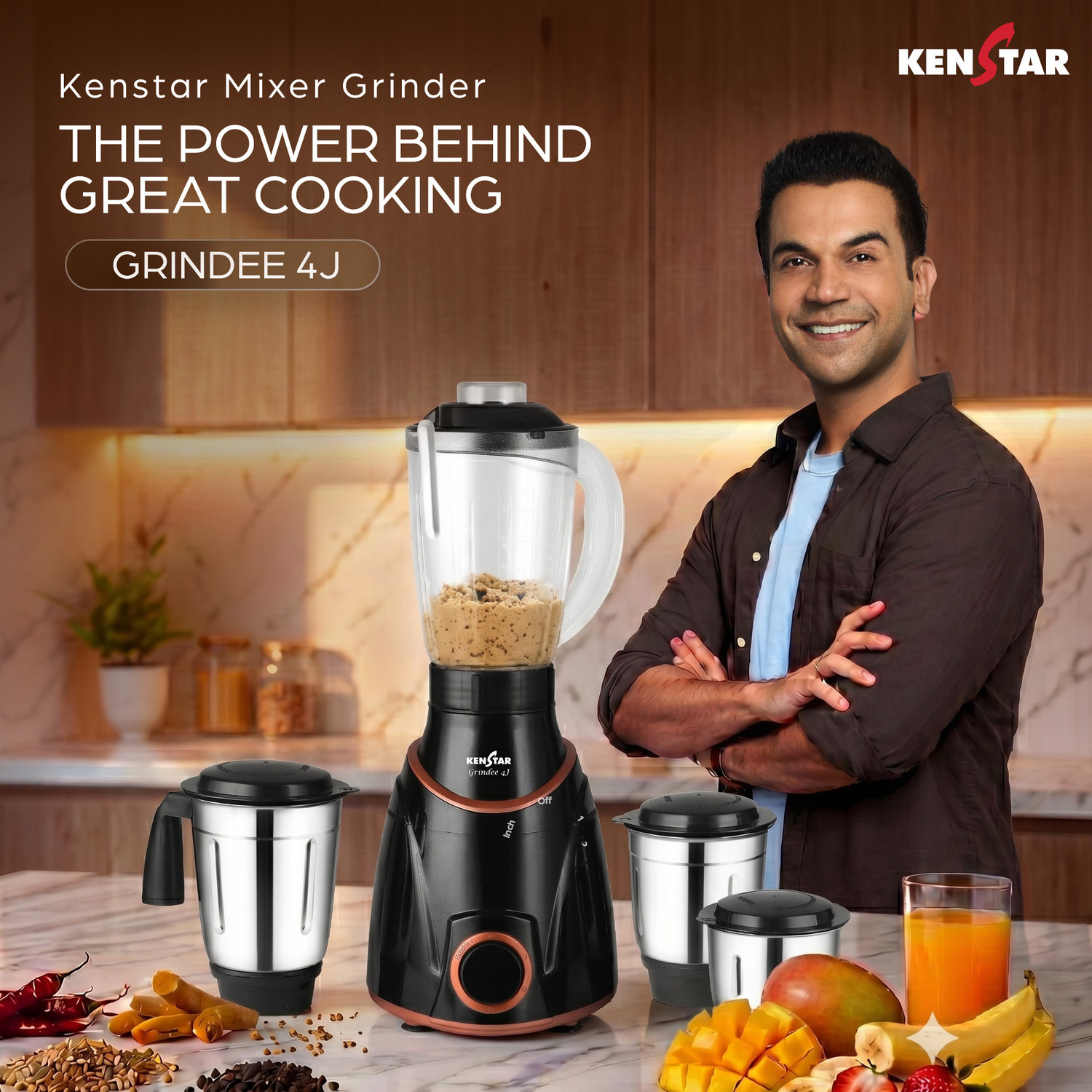 Image of Kenstar GRINDEE 750 W Mixer Grinder