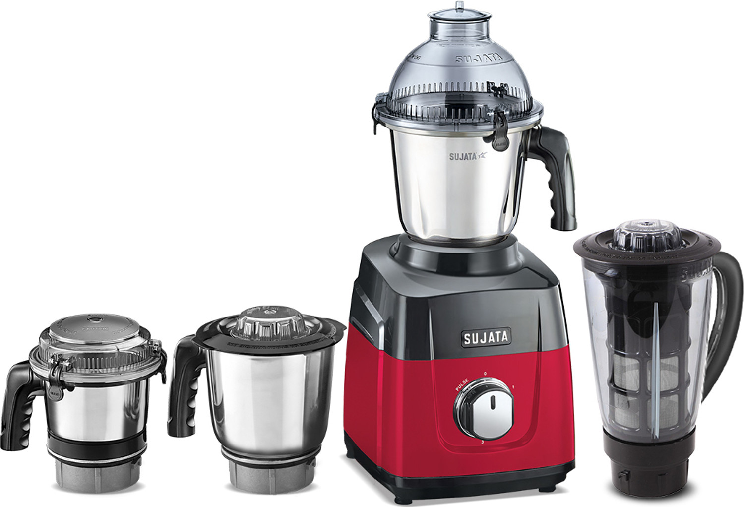 Image of SUJATA MG03 Double Ball Bearing Motor | 24000 RPM | Blender With Coconut Milk Extractor 1000 W Mixer Grinder