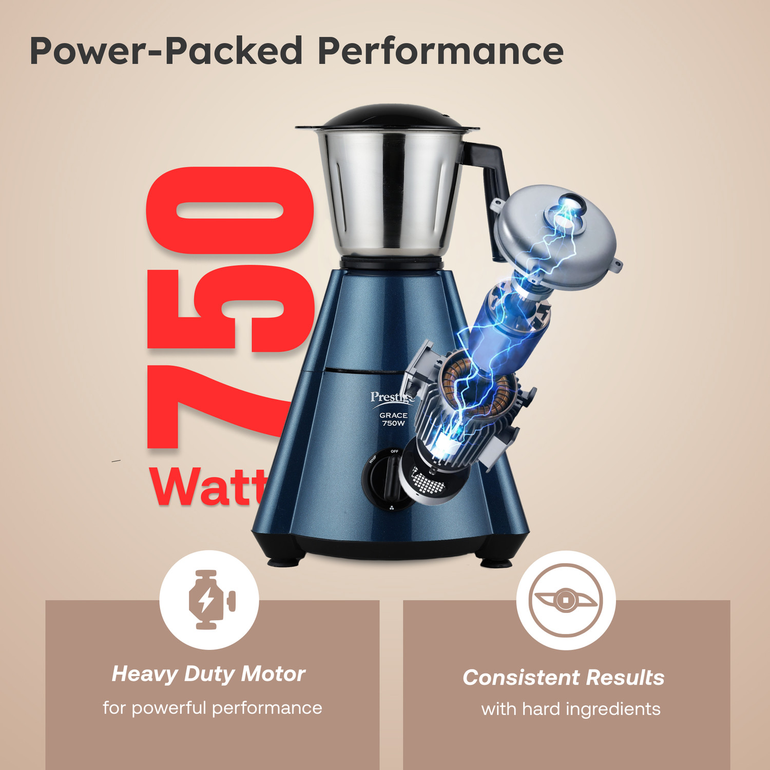 Image of Prestige 230V 750 W Juicer Mixer Grinder