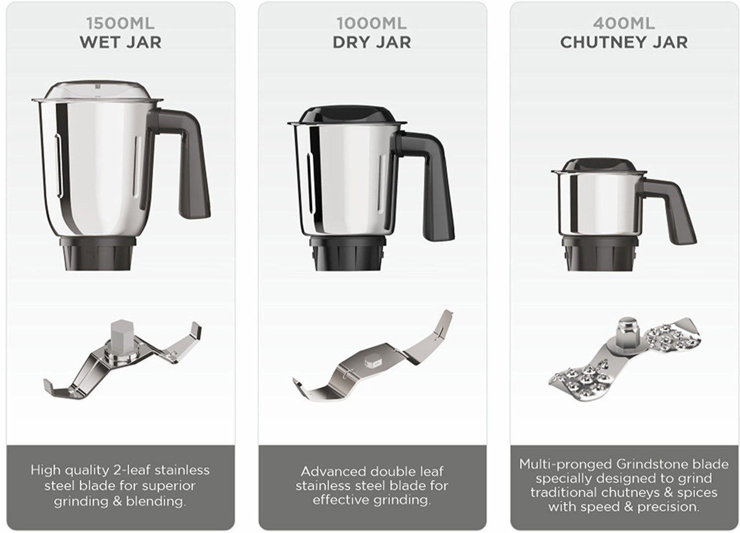 Image of MILTON Artis 800 W Juicer Mixer Grinder