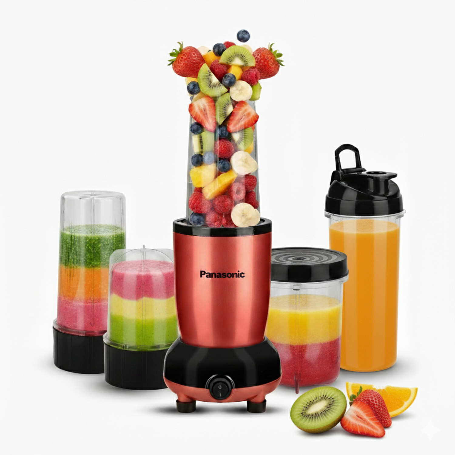 Image of Panasonic Nutri Turbo Hand Blender with Powerful Copper Motor and Safety Lock 600 W Juicer Mixer Grinder
