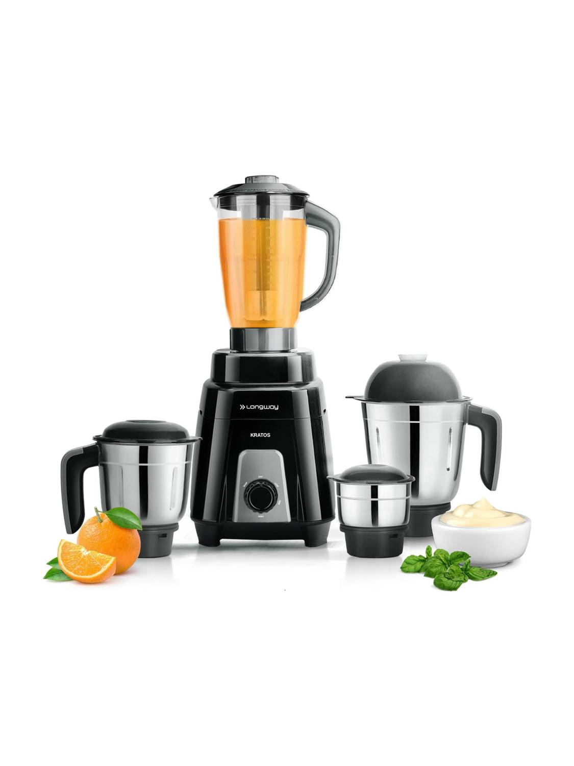 Longway Kratos 1000 W Juicer Mixer Grinder