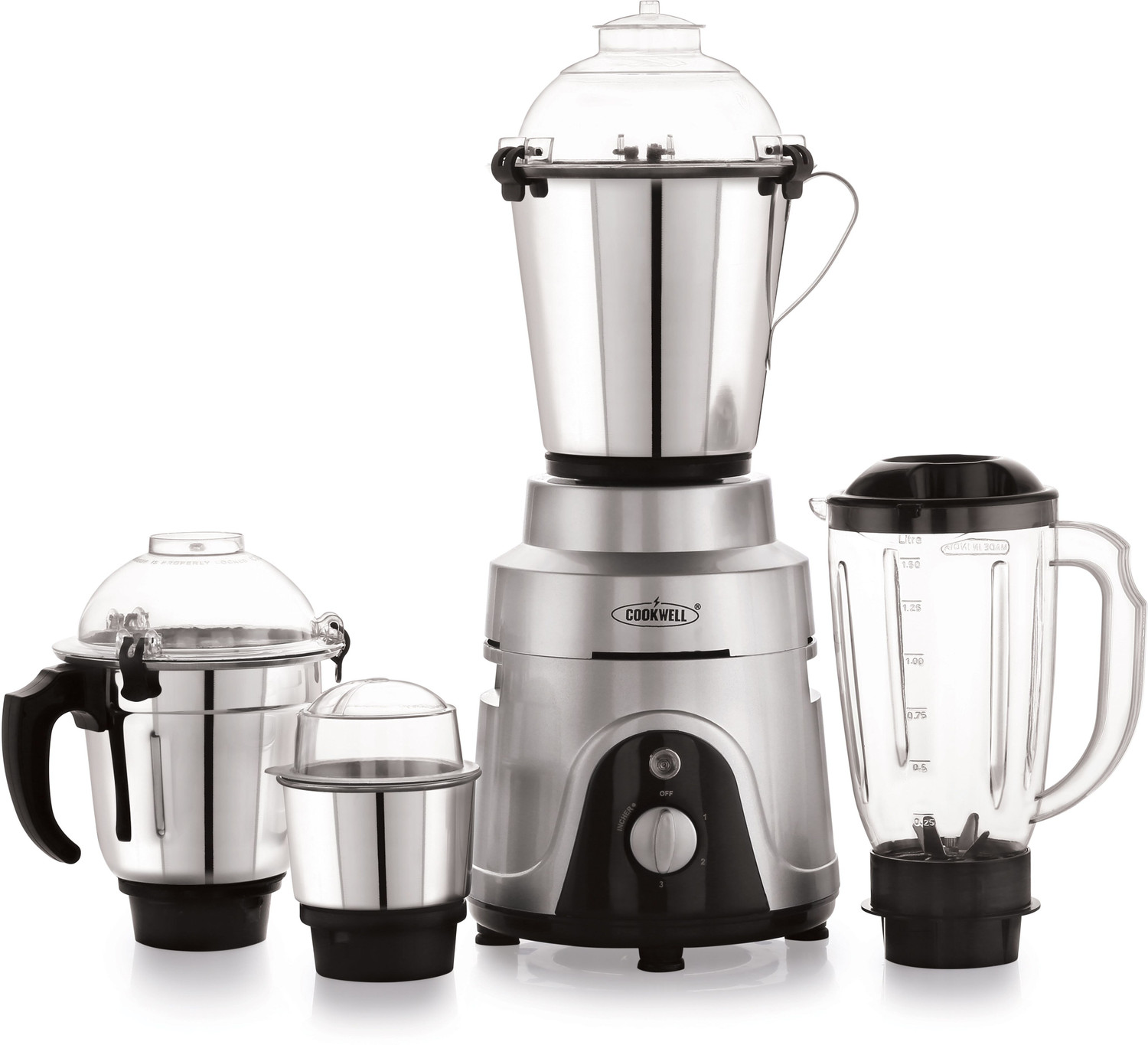 Image of cookwell Heavy Duty 1200 W Juicer Mixer Grinder