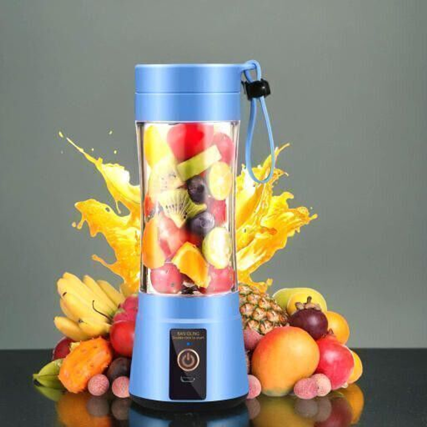 Image of Ganesh store Electric Fruit Juicer Maker USB Rechargeable Mini Juicer Mixer GrinderNG82 350 W Juicer Mixer Grinder