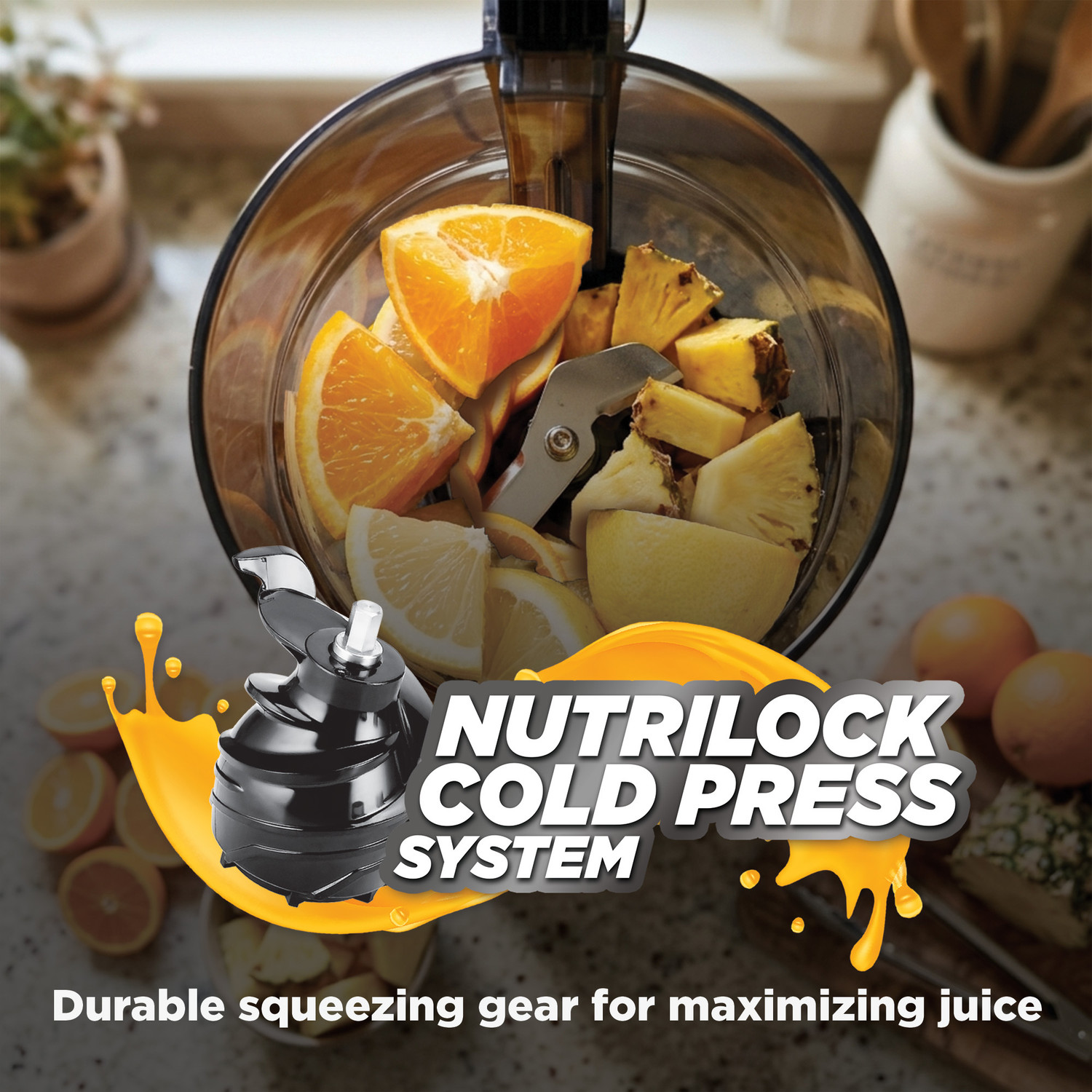 Image of MILTON Appliances Cold Press Slow Juicer with Nutri Lock System 150 W Juicer