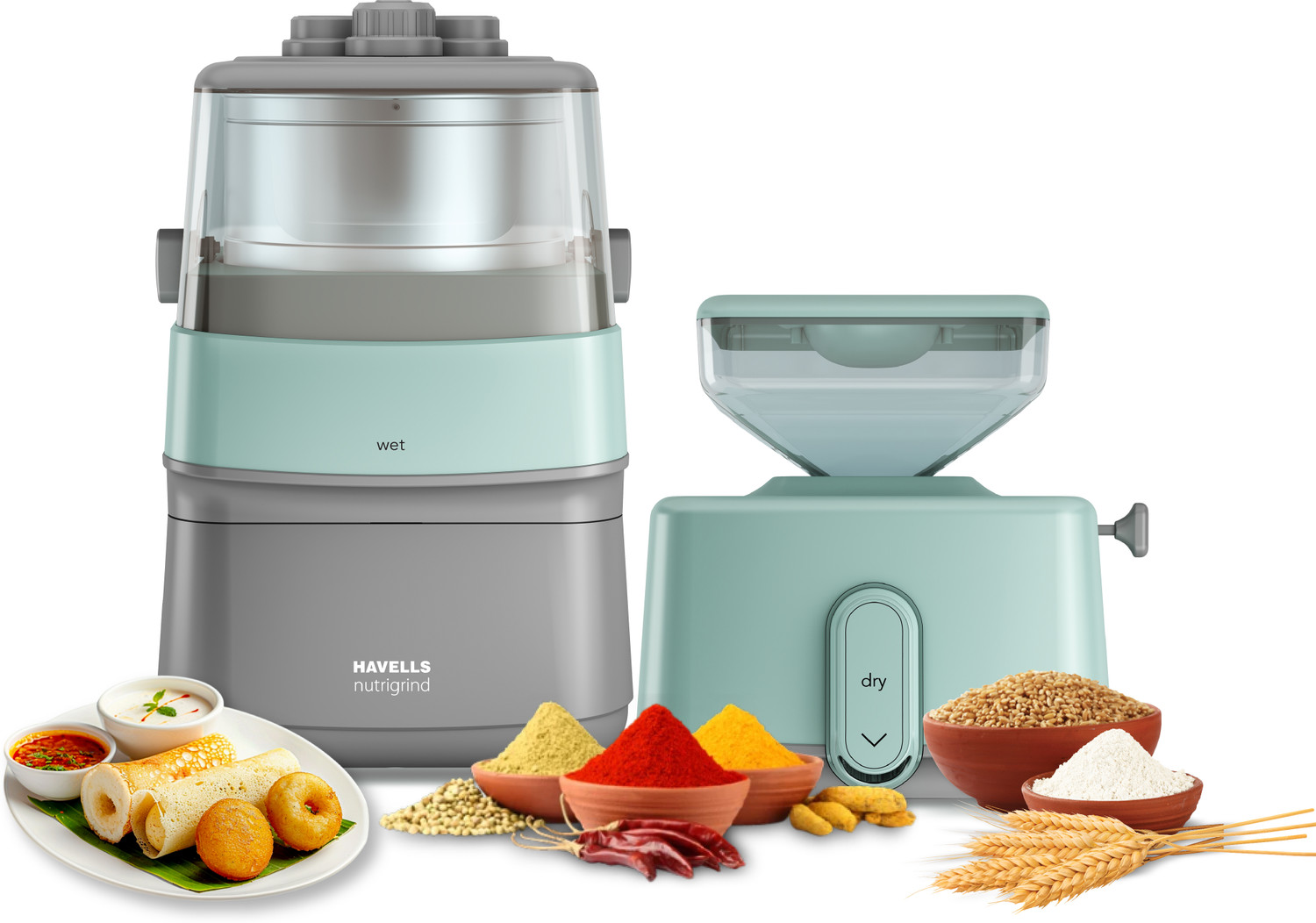 Image of HAVELLS Nutrigrind Wet & Dry Grinder 400 W Mixer Grinder