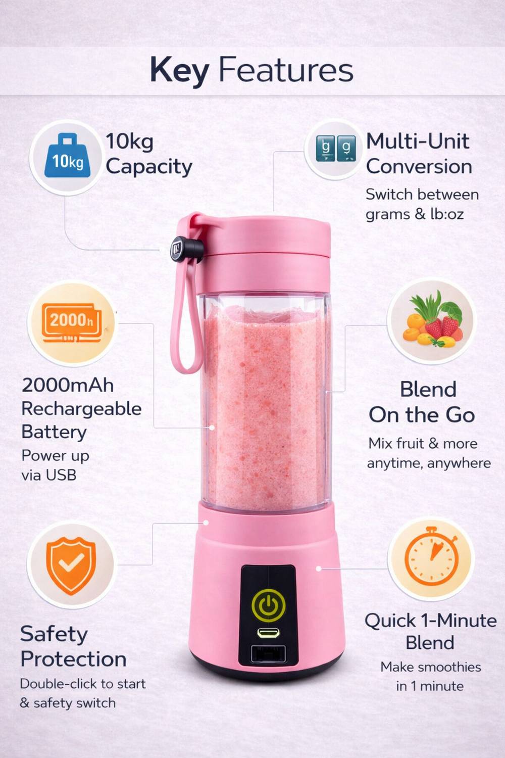 Austrich 25W Personal Blender Juicer - Image 2