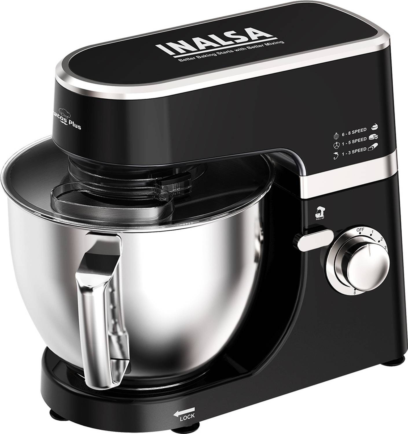 Inalsa Stand Mixer 1200 W Mixer Grinder (Kratos Plus 1 Jar Bl