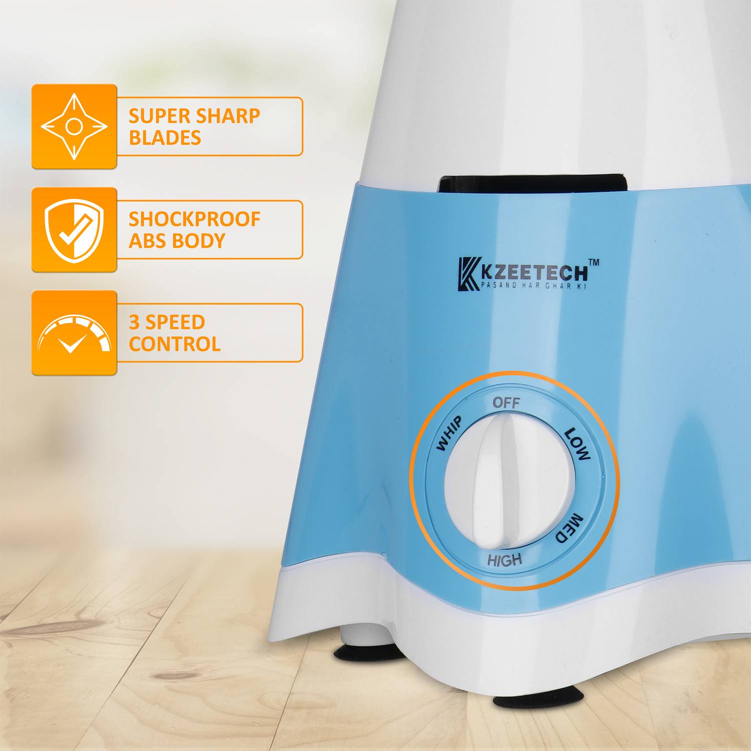 KZEETECH Mixer 200 W Mixer Grinder Price in India - Buy KZEETECH