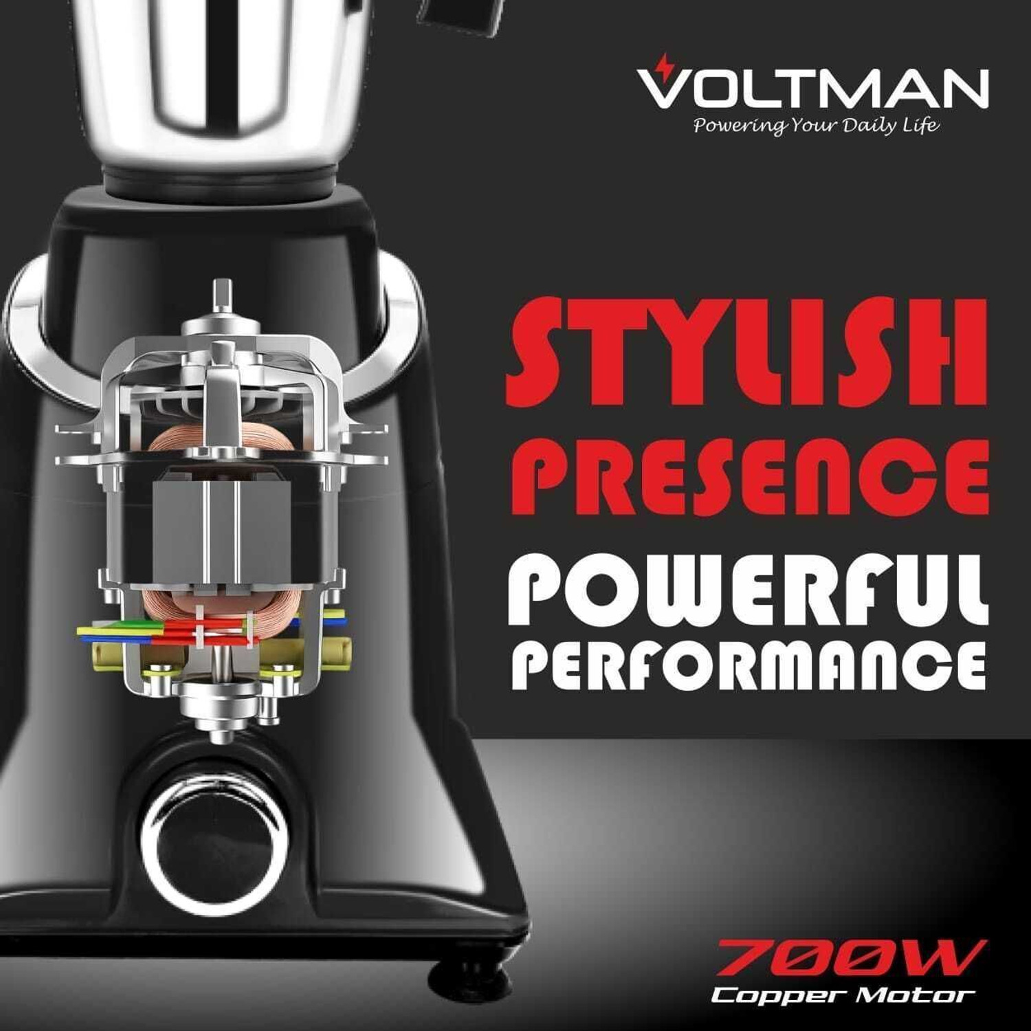 Image of VOLTMAN VECTOR mixer grinder 700 W Juicer Mixer Grinder