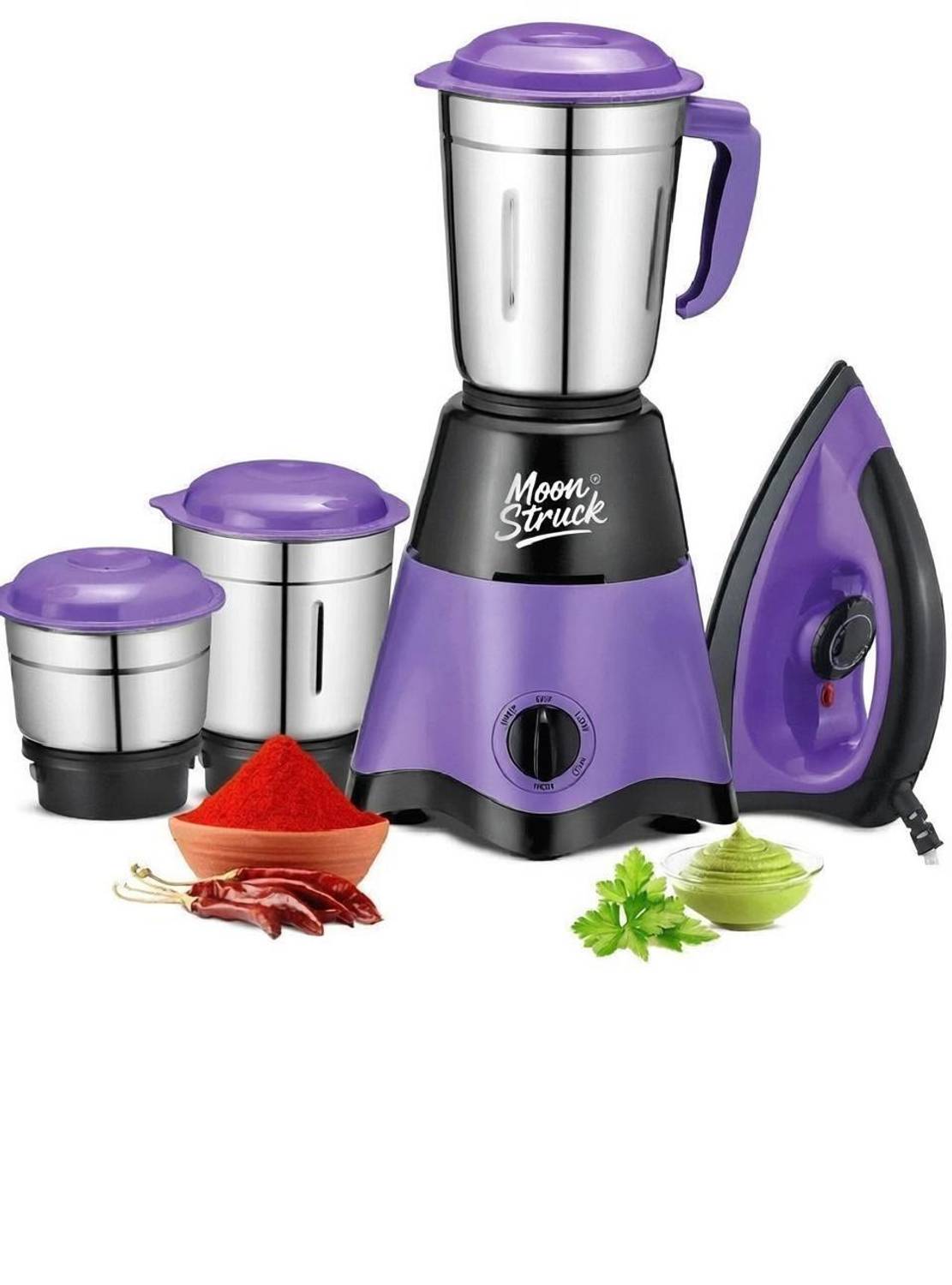 Moonstruck Skye DailyEssentials Combo 750 W Juicer Mixer Grinder