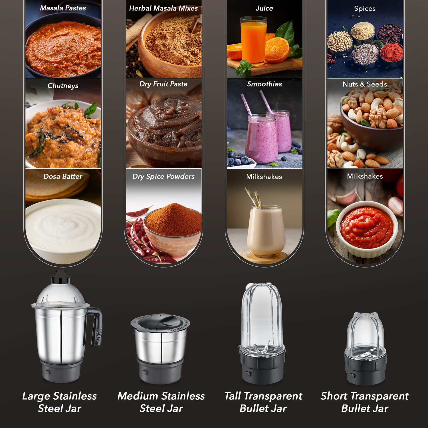 Image of Prestige AJ 750 W Mixer Grinder