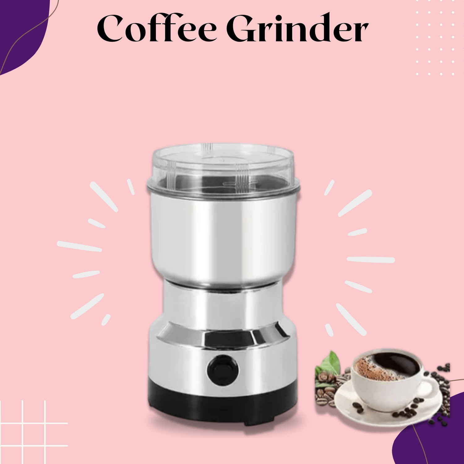 Image of JayGopalTrendz Electric Mini Mixer Coffee Grinder Juicer Light weight Compact for KitchenFG422 240 W Juicer Mixer Grinder