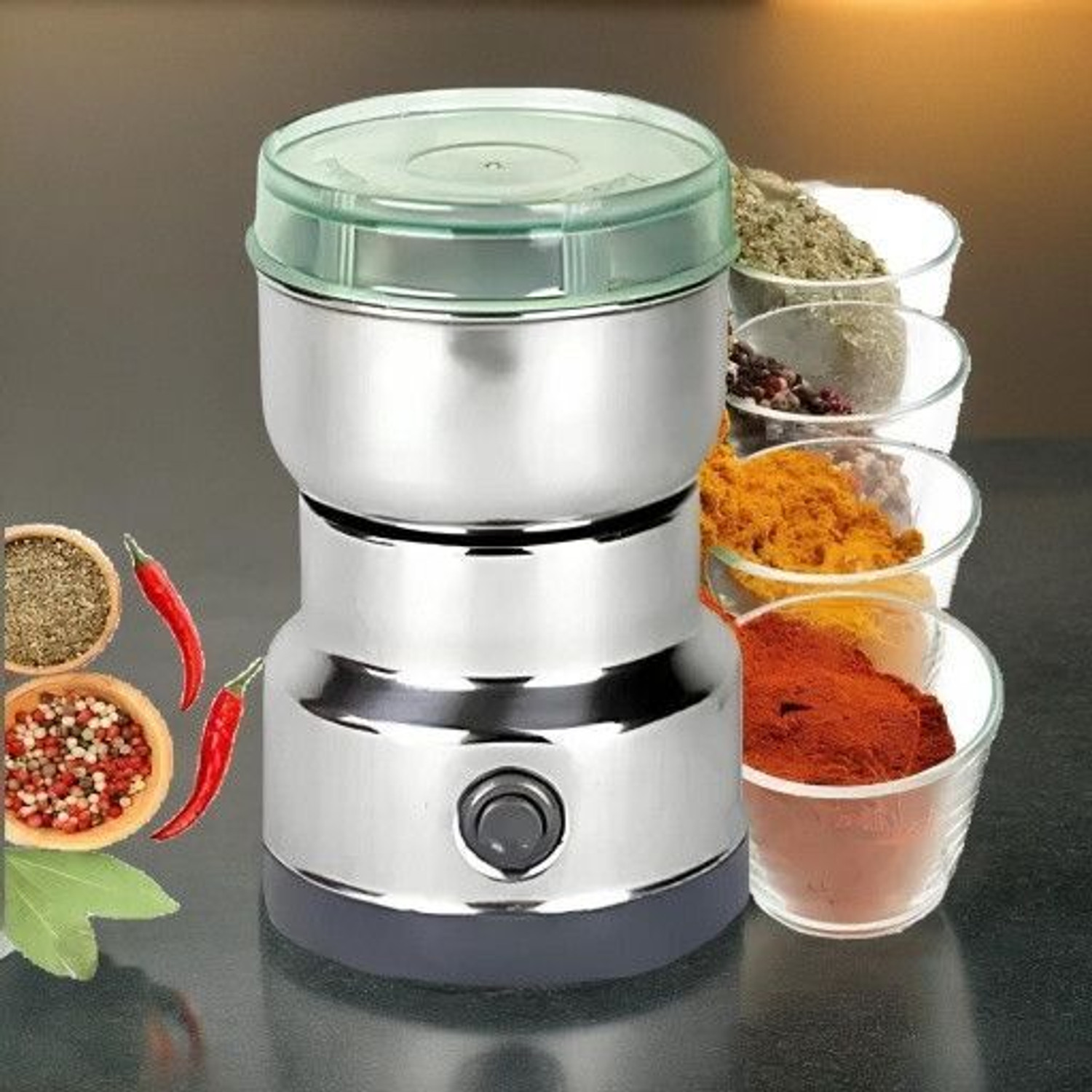 Image of JayGopalTrendz 150W Electric Mini Mixer Grinder Juicer Light weight Compact for KitchenCW449 240 W Juicer Mixer Grinder