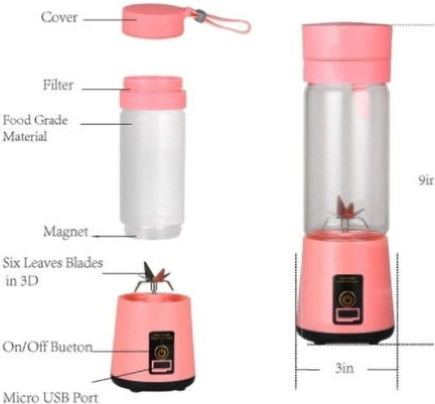 Image of JayGopalTrendz Pro Fruit Juicer 200 W Juicer Mixer Grinder