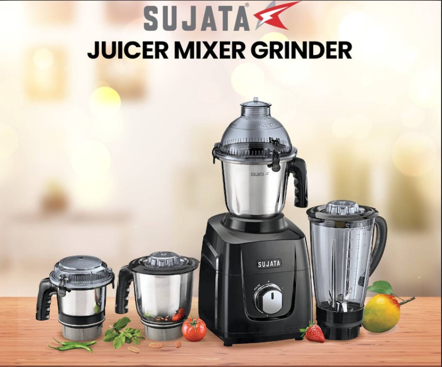 Sujata 1000 W Juicer Mixer Grinder - Image 1