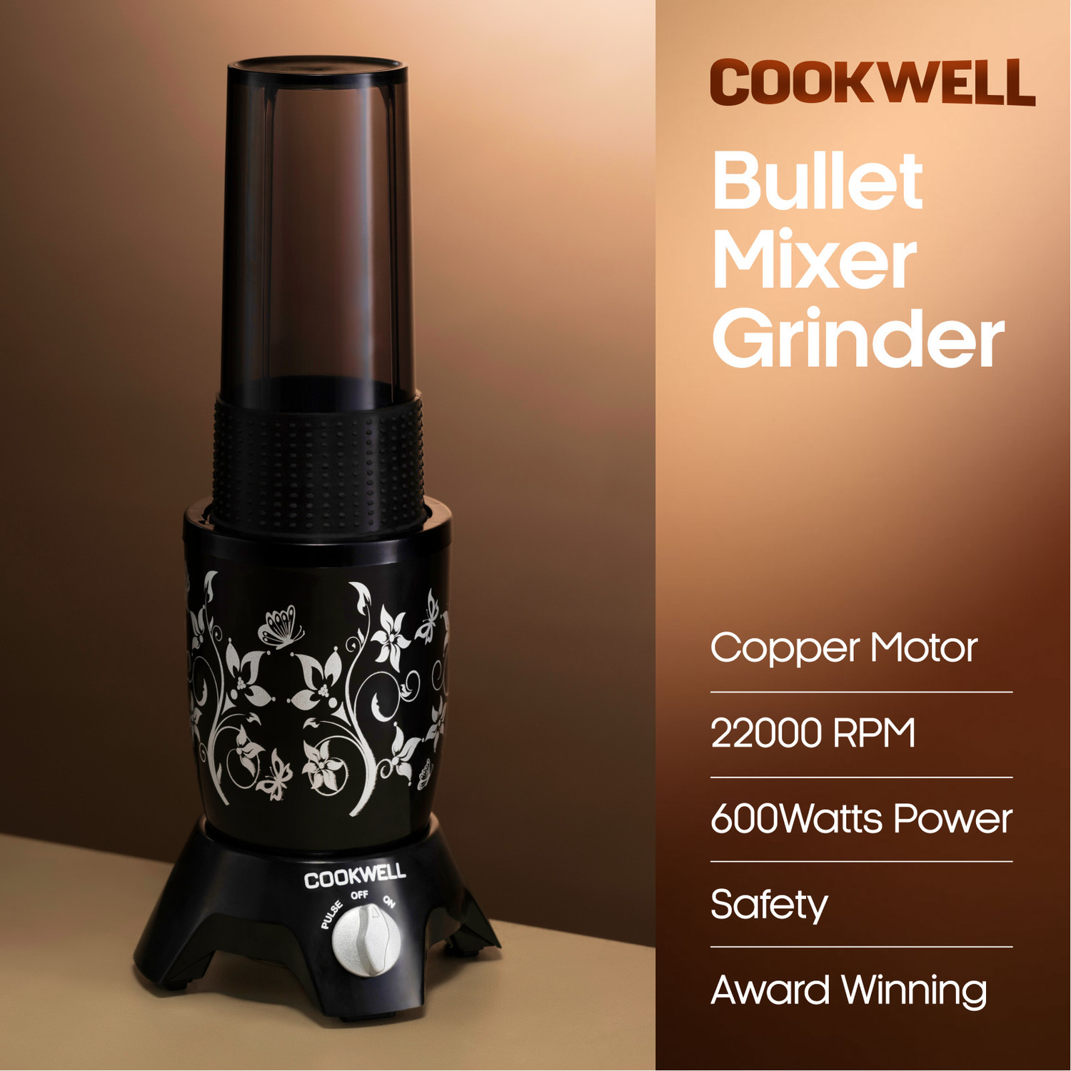 Image of cookwell Bullet 600 W Juicer Mixer Grinder