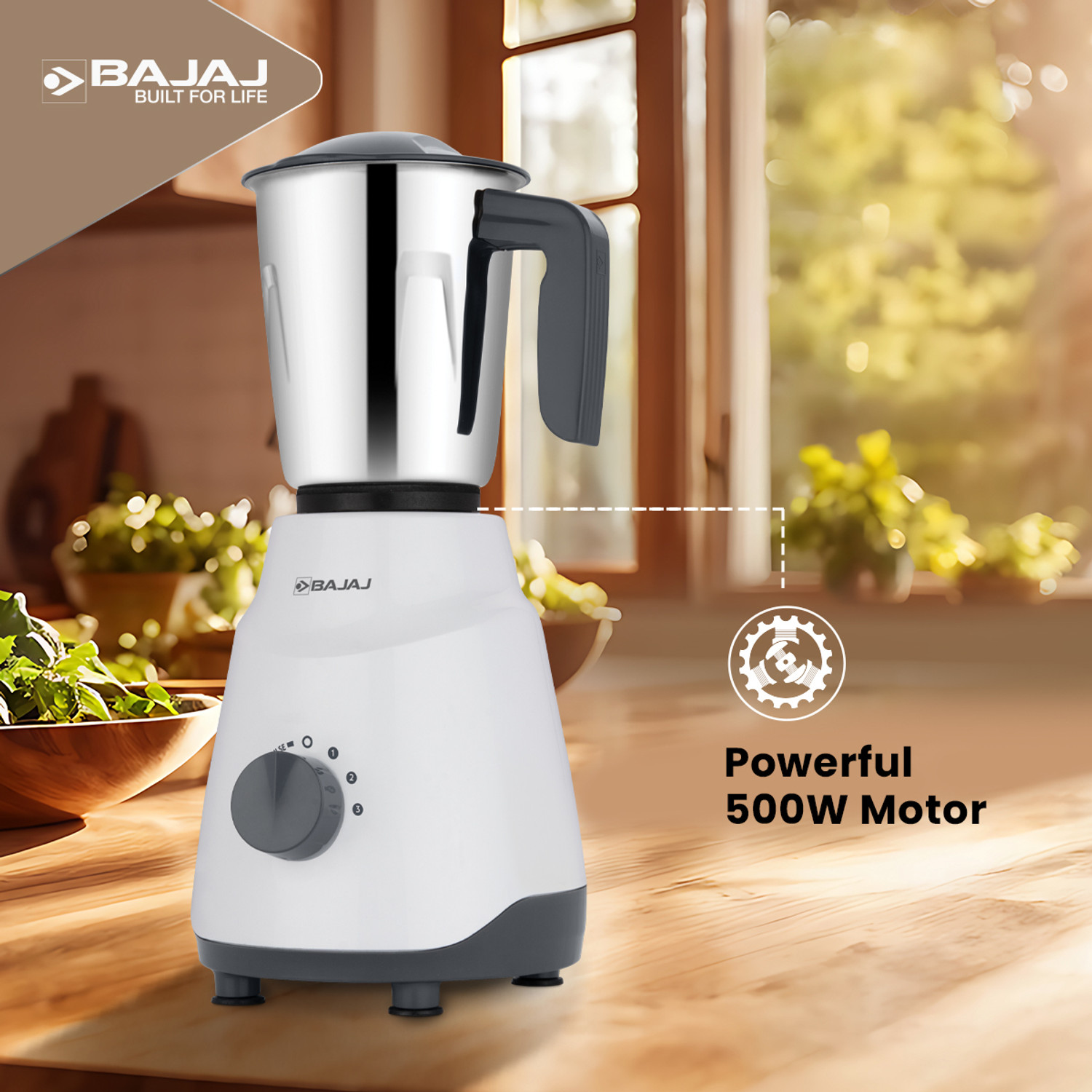 Image of BAJAJ GX1 Ninja Series 500 W Juicer Mixer Grinder