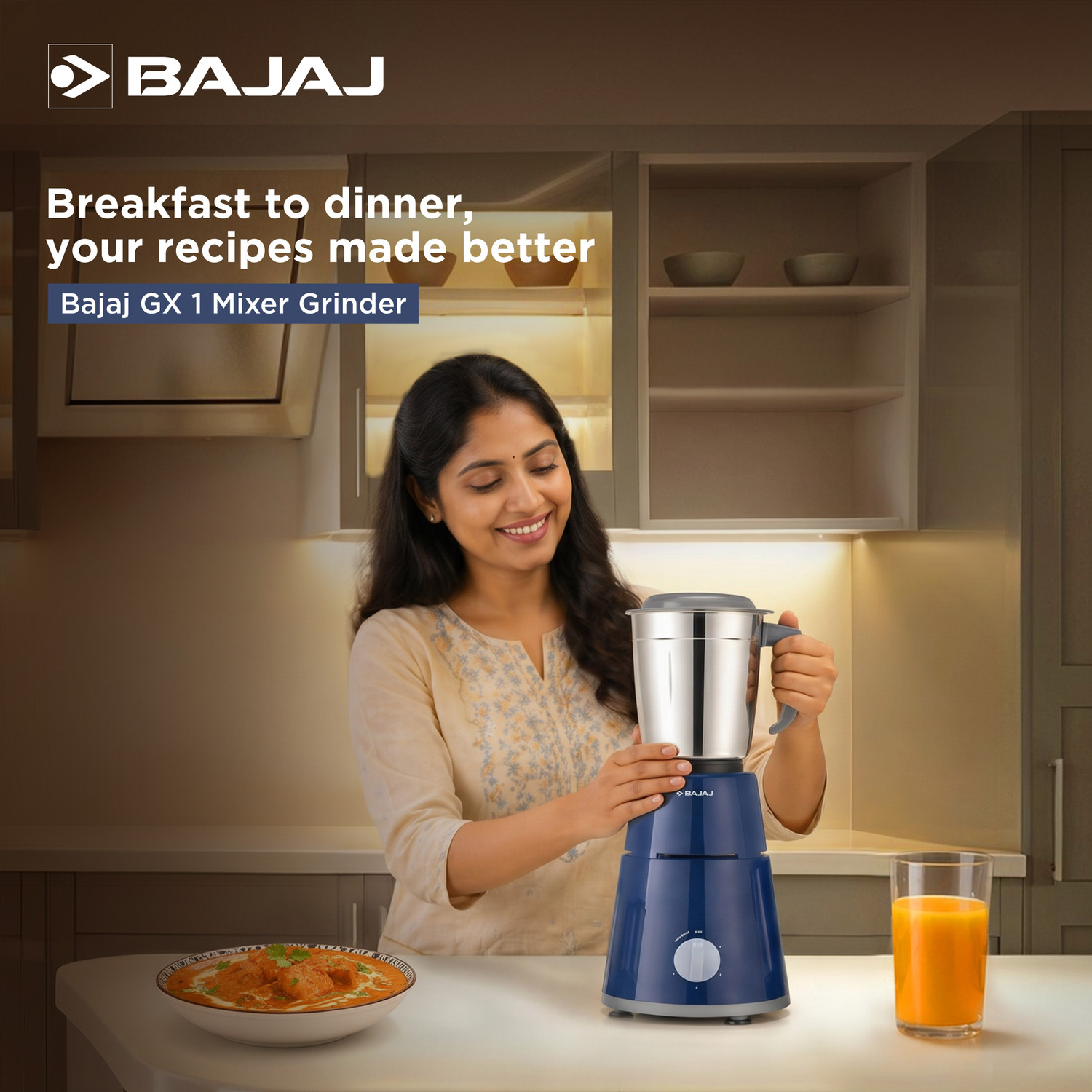 Image of BAJAJ GX1 Ninja Series 500 W Mixer Grinder