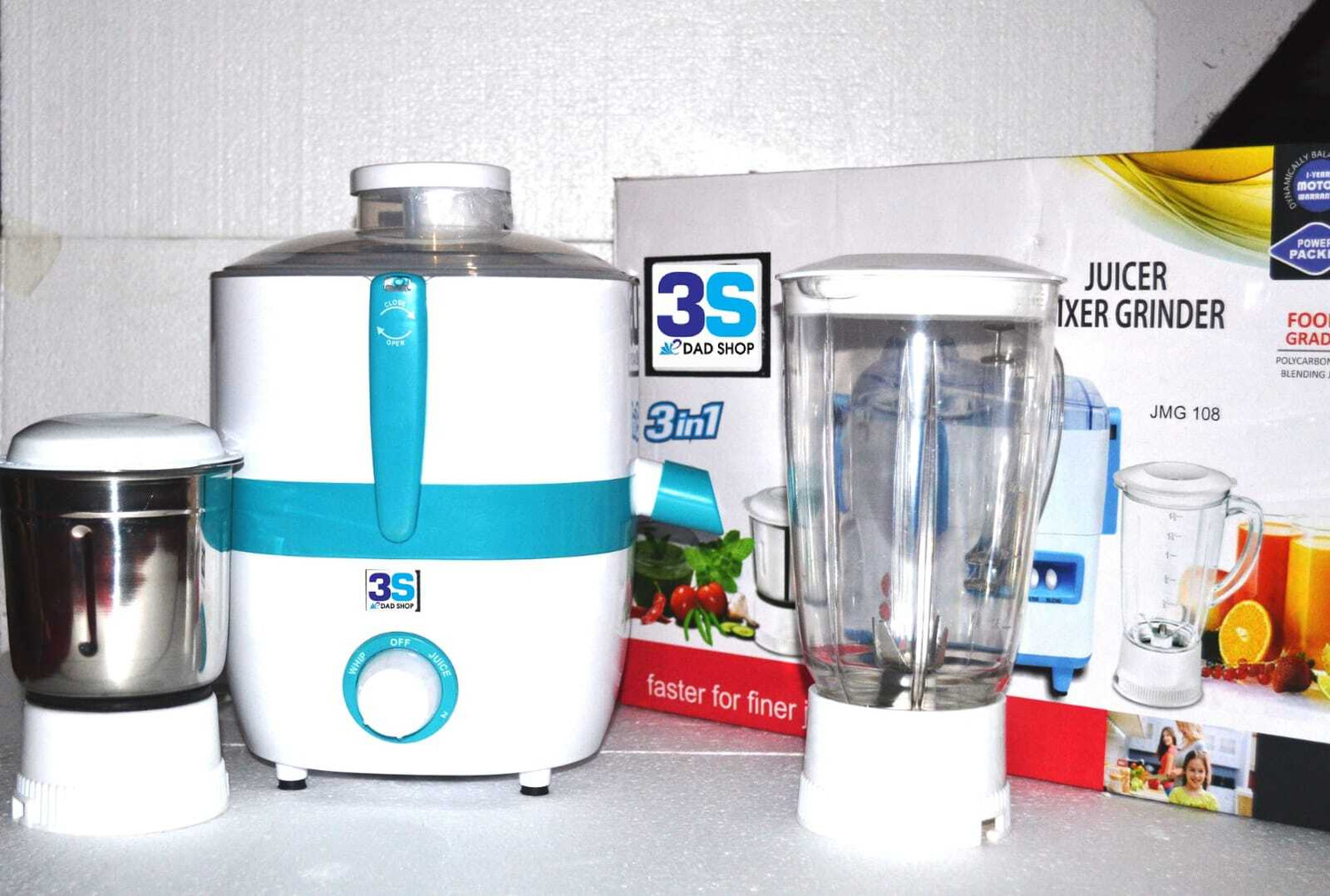 Image of 3S eDAD SHOP Classic Series 500 W Juicer Mixer Grinder