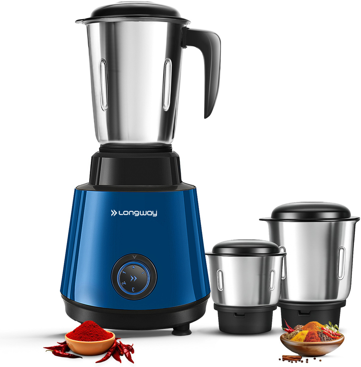 Image of Longway Roto Max with Powerful Motor 500 W Juicer Mixer Grinder