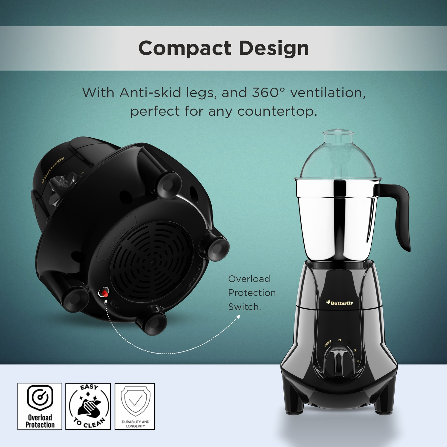 Image of Butterfly Jet Elite 750 W Mixer Grinder