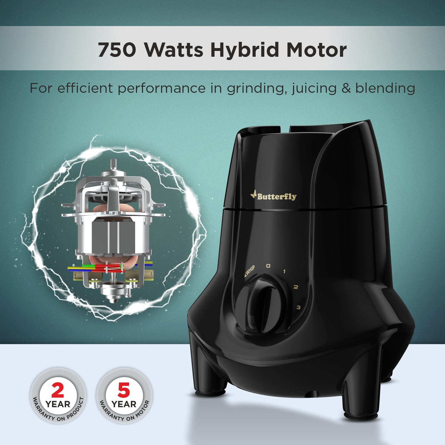 Image of Butterfly Jet Elite 750 W Mixer Grinder
