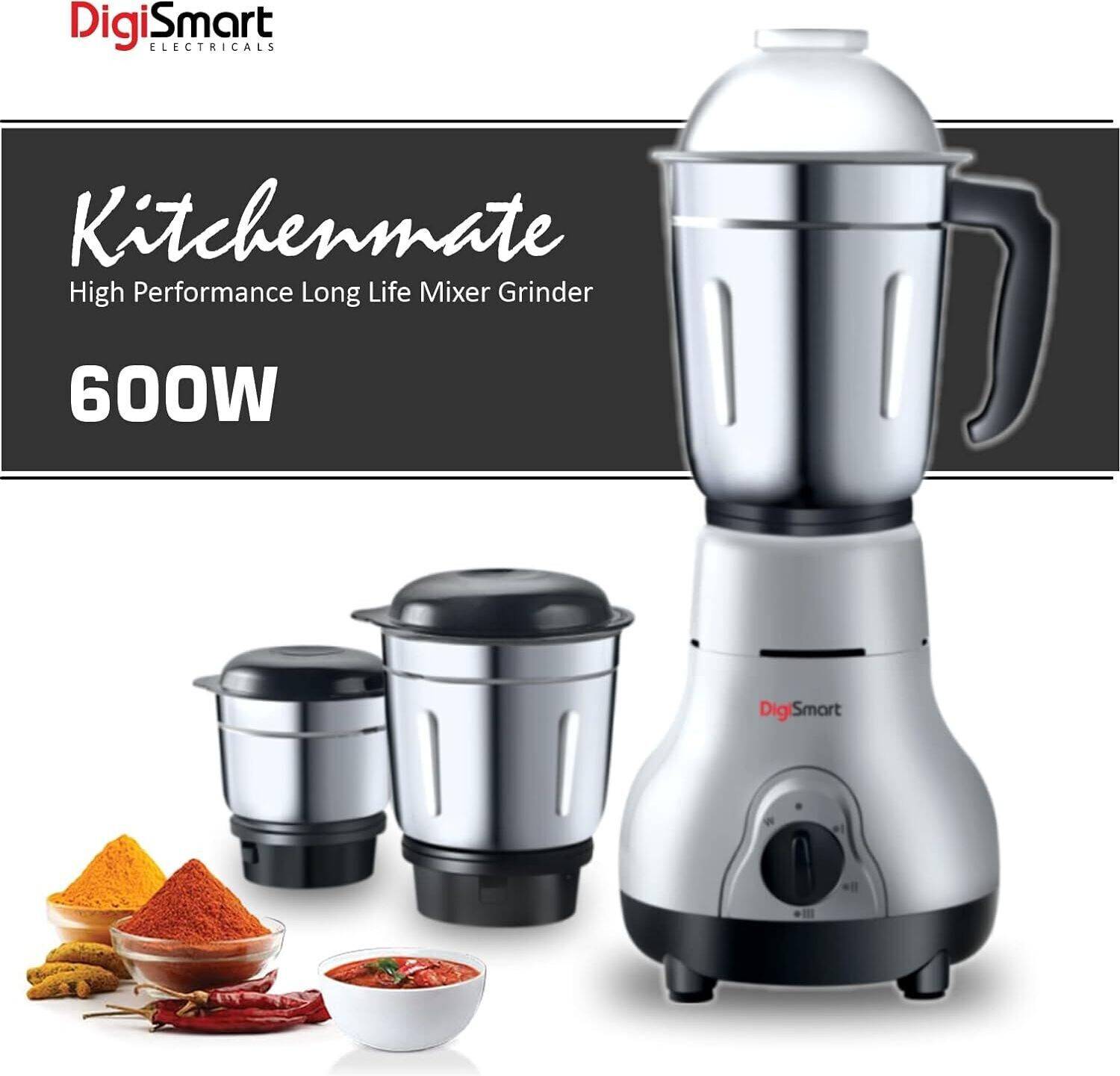 DIGISMART 3 JARS 600 W Mixer Grinder - Image 2