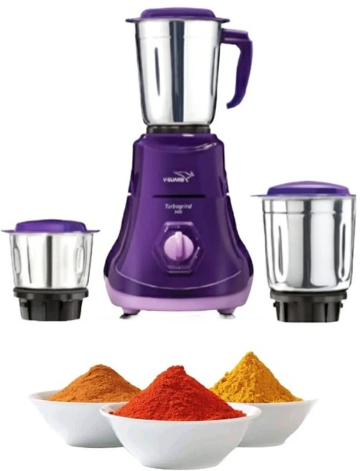 Image of V-Guard TURBOGRIND 500 500 W Mixer Grinder