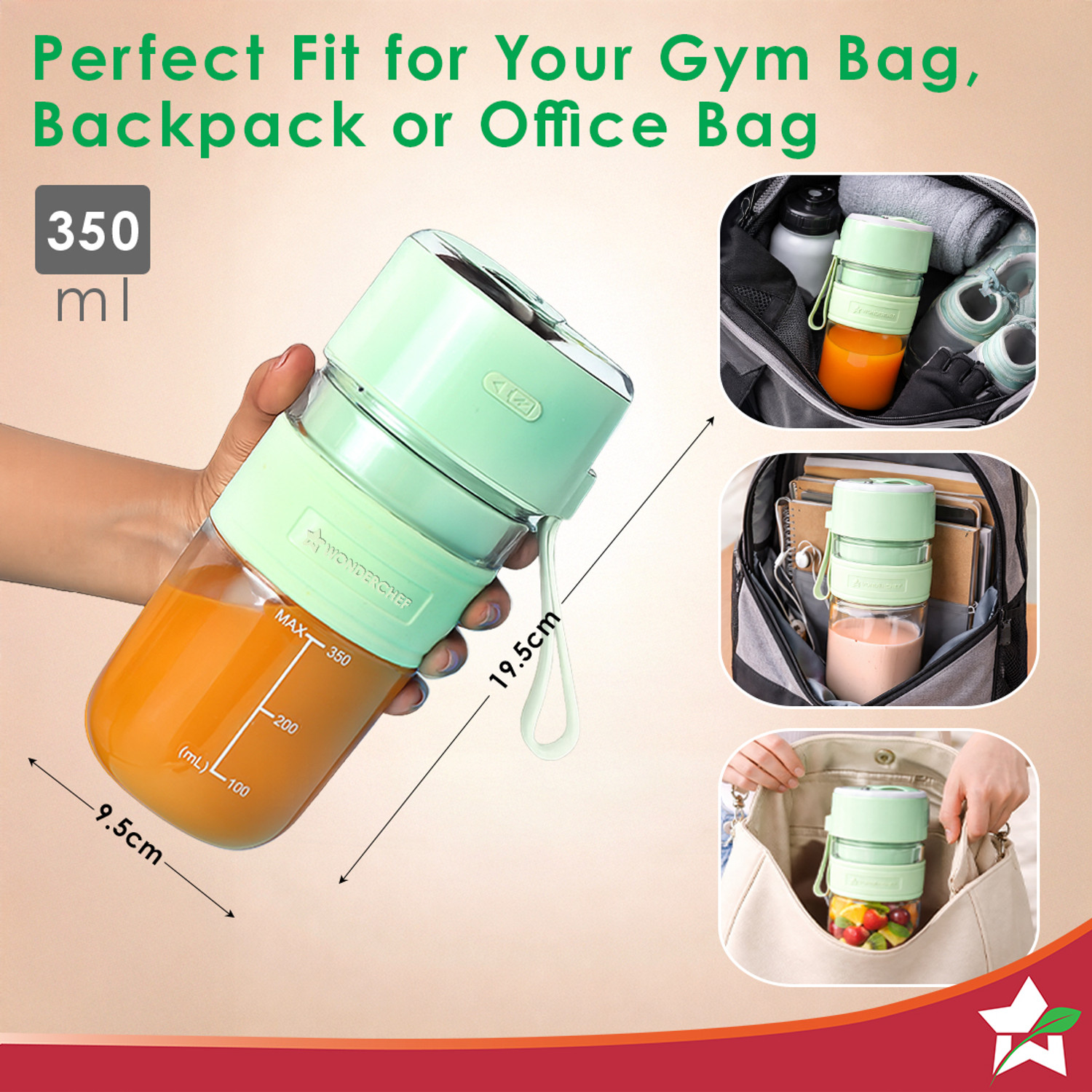 Image of WONDERCHEF Nutri-cup Zip Portable Blender 200 W Juicer