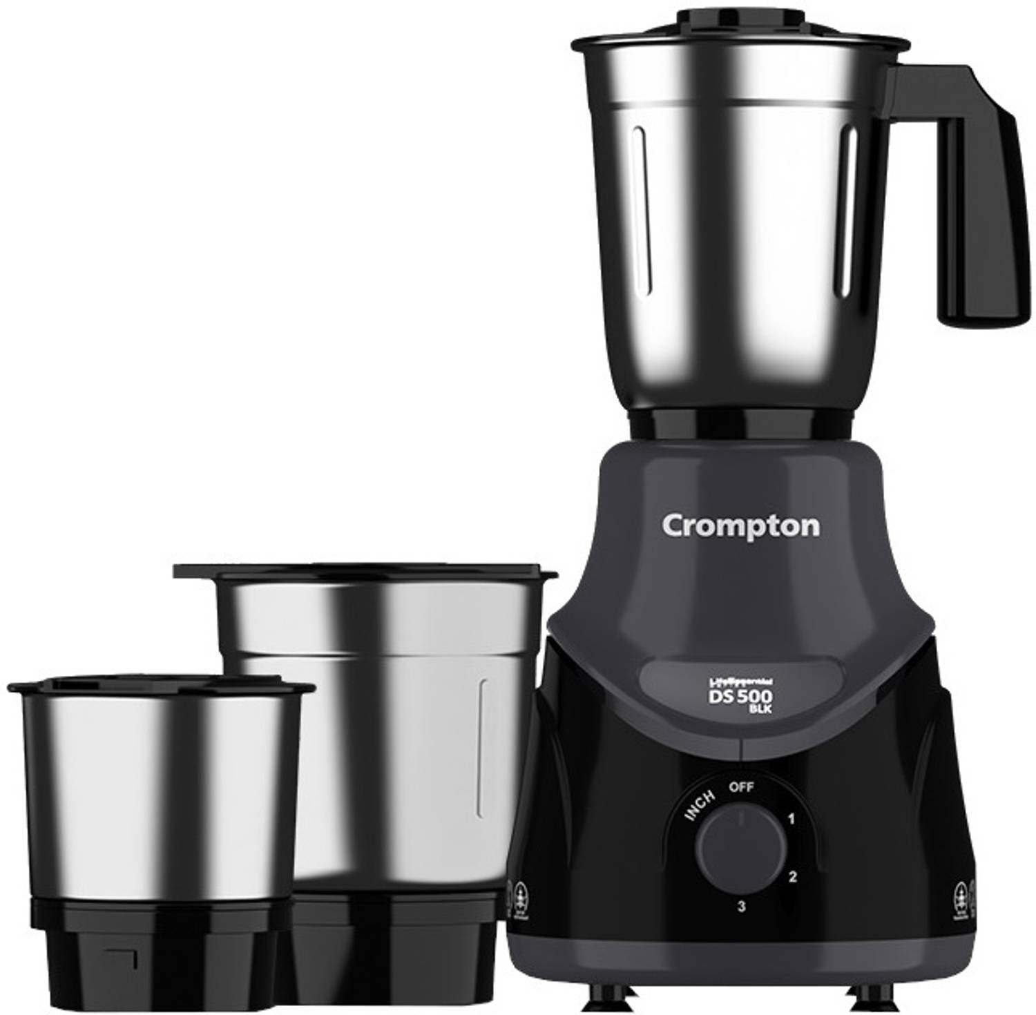 Crompton DS 500 W Mixer Grinder (ACGM-DS500W3J BLK-ACGM-DS500WBLK