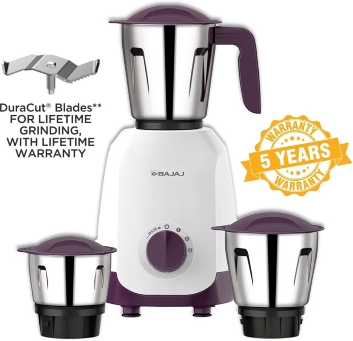 Image of BAJAJ NINJA SERIES 500 W Mixer Grinder