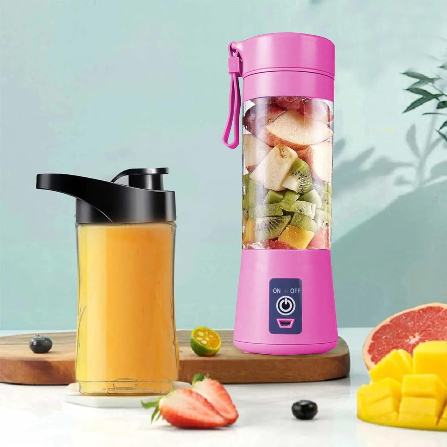 Image of VS TRENDY PORTABLE USB JUICER 200 W Juicer Mixer Grinder