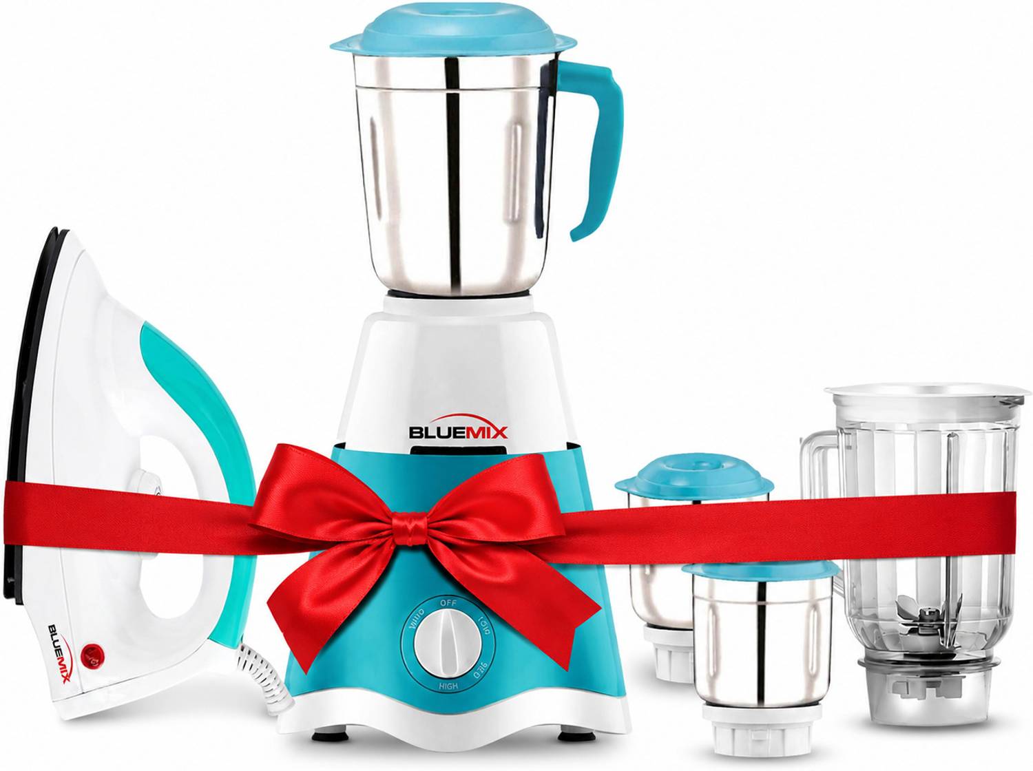 Bluemix Smart PLUS 750W Mixer Grinder + Dry Iron Combo @ ₹1609