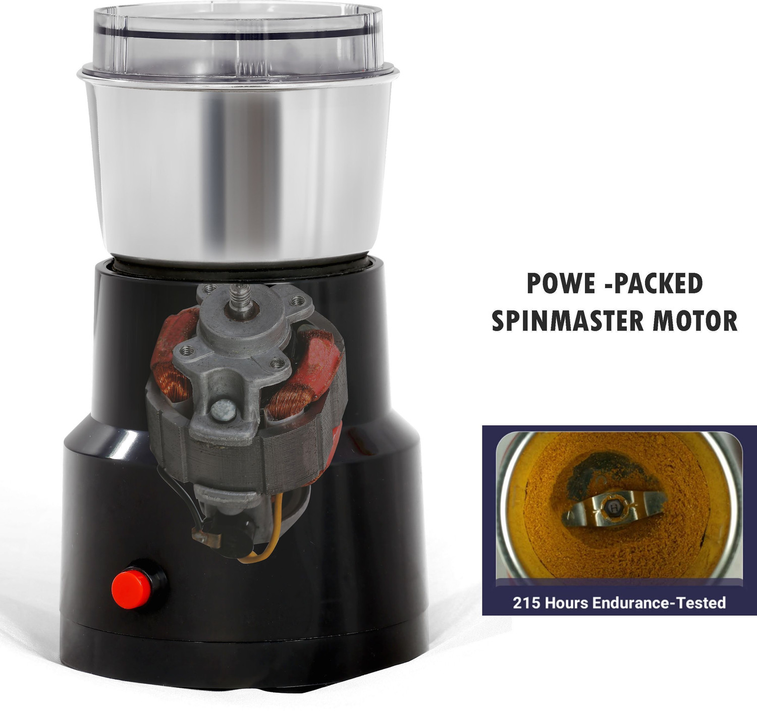 Image of Elvara creations 260W Electric Mini Mixer Grinder Juicer Light weight Compact for KitchenEQ341 260 W Juicer Mixer Grinder
