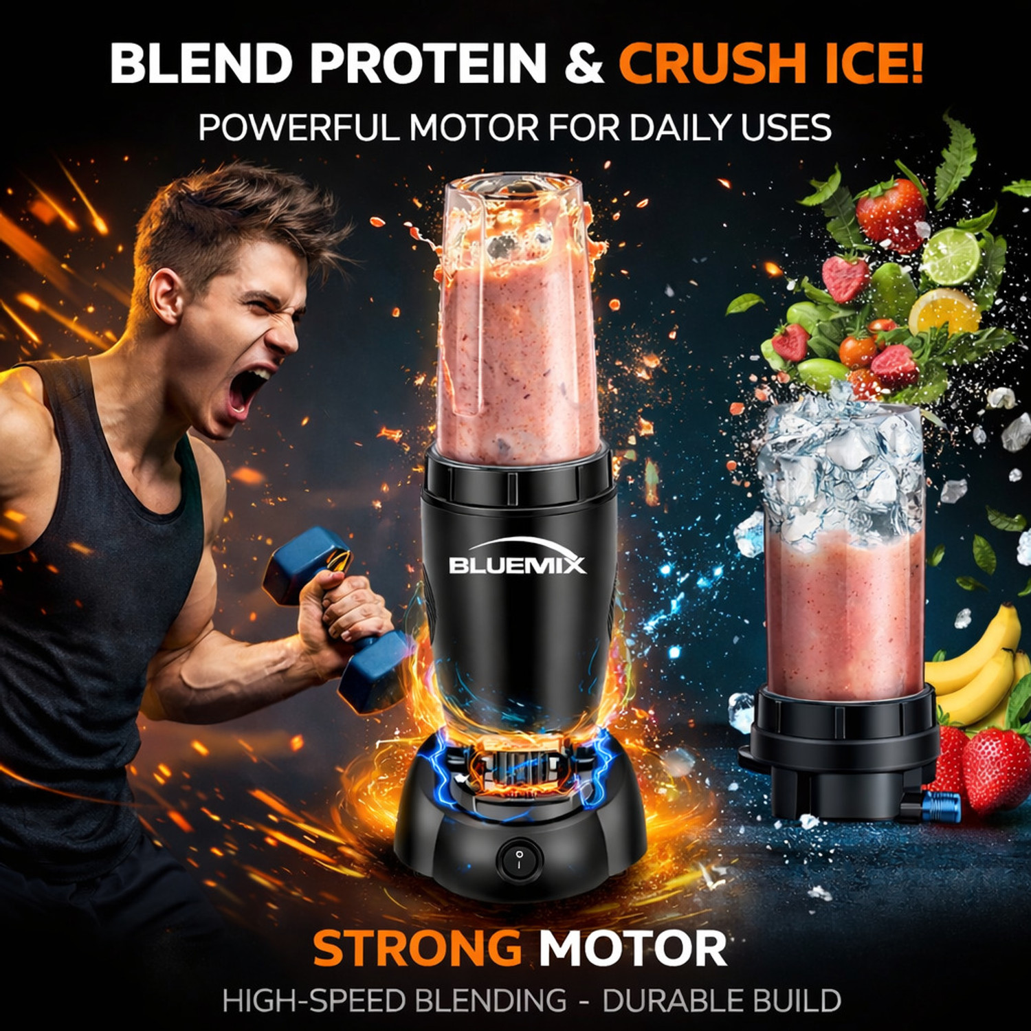 Image of Bluemix PRO Nutri Blender 500 W Mixer Grinder