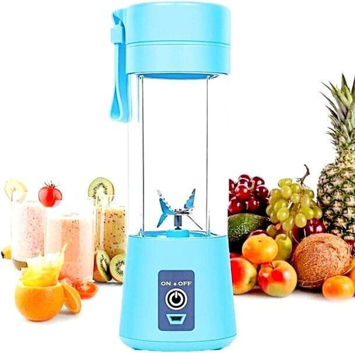 Image of JayGopalTrendz Electric Fruit Juicer Maker USB Rechargeable Mini Juicer Mixer GrinderHG397 350 W Juicer Mixer Grinder
