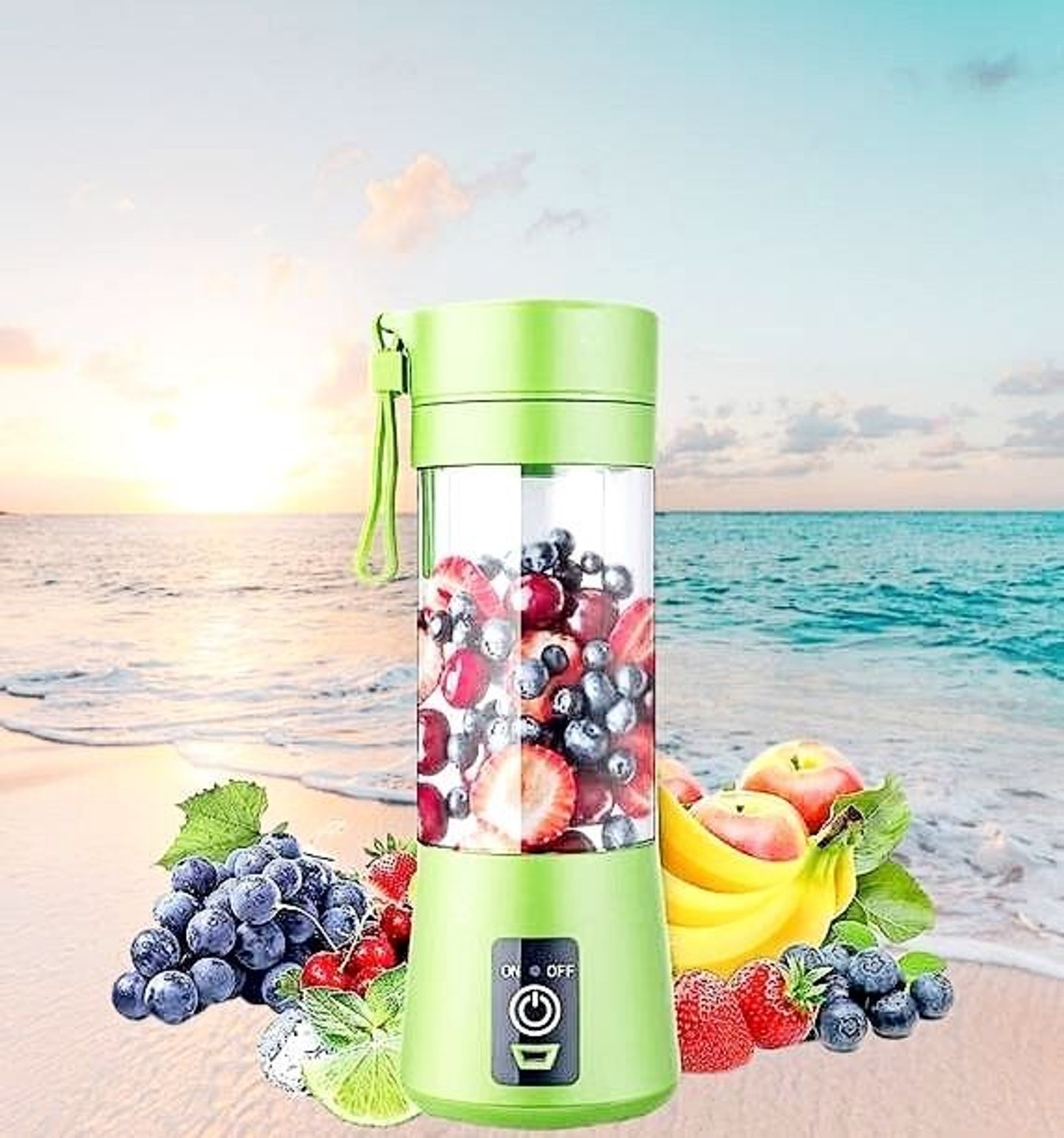 Image of JayGopalTrendz Electric Fruit Juicer Maker USB Rechargeable Mini Juicer Mixer GrinderZQ507 350 W Juicer Mixer Grinder