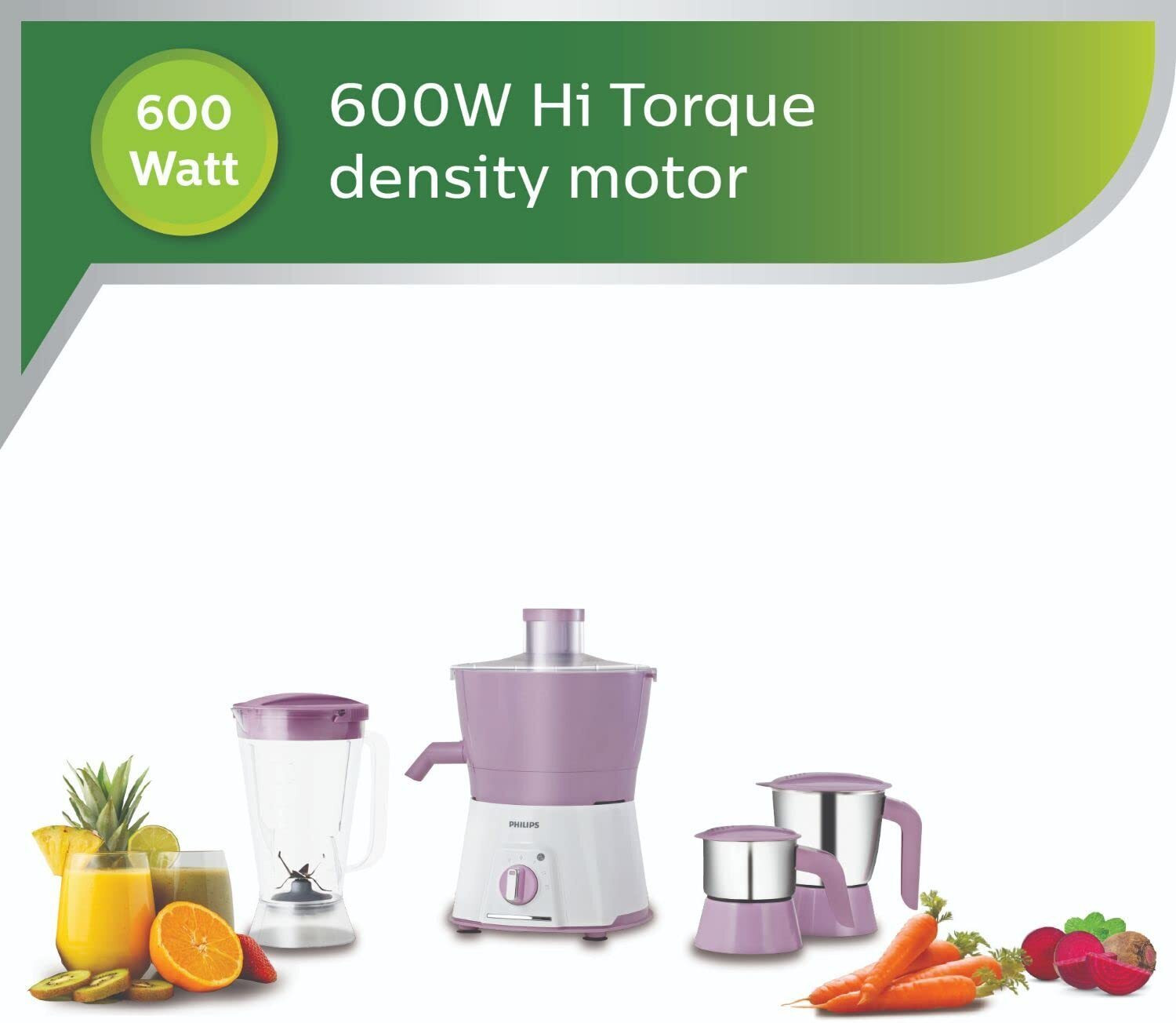 Image of PHILIPS Avenger HL7581 /00 Juicer Mixer Grinder 600 W Juicer Mixer Grinder