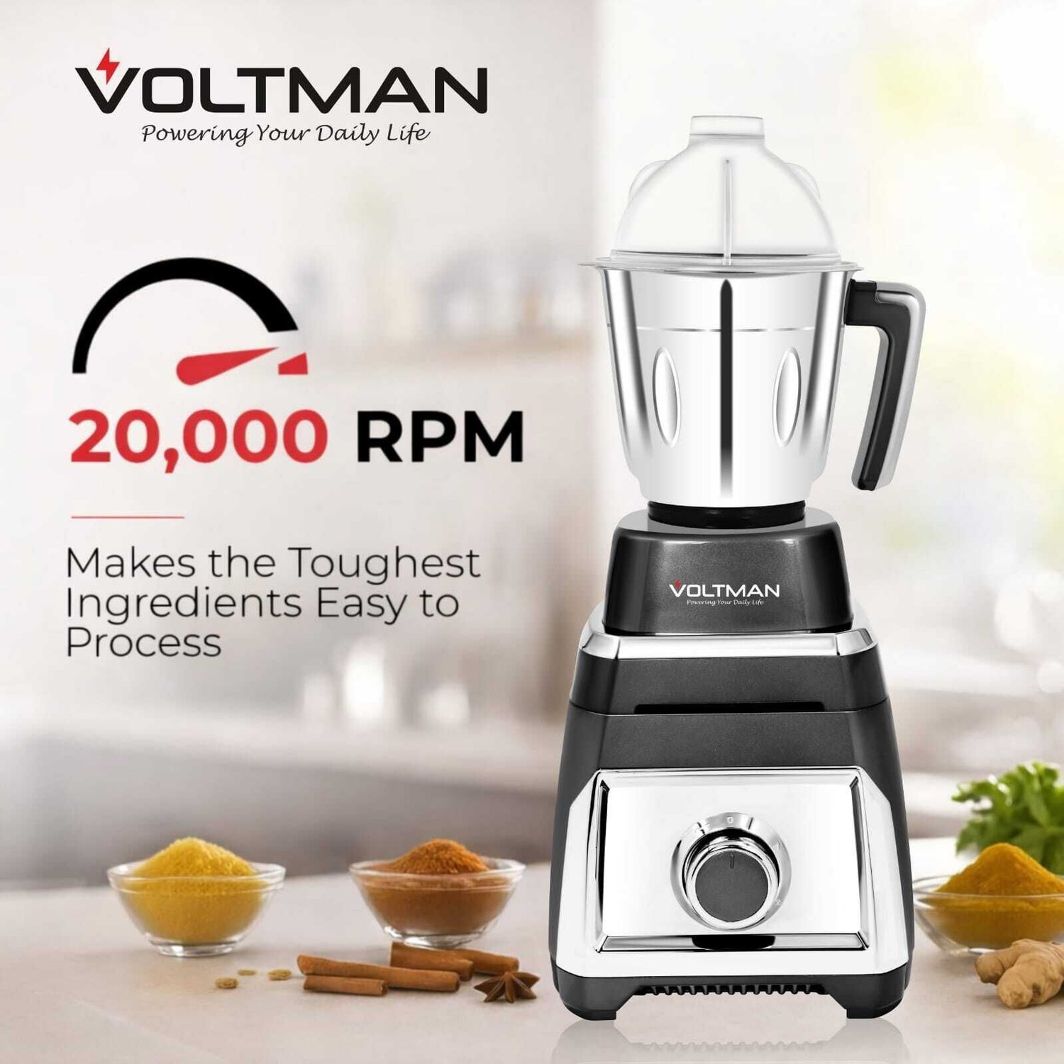 Image of VOLTMAN TERRA MAX mixer grinder 1000 W Juicer Mixer Grinder