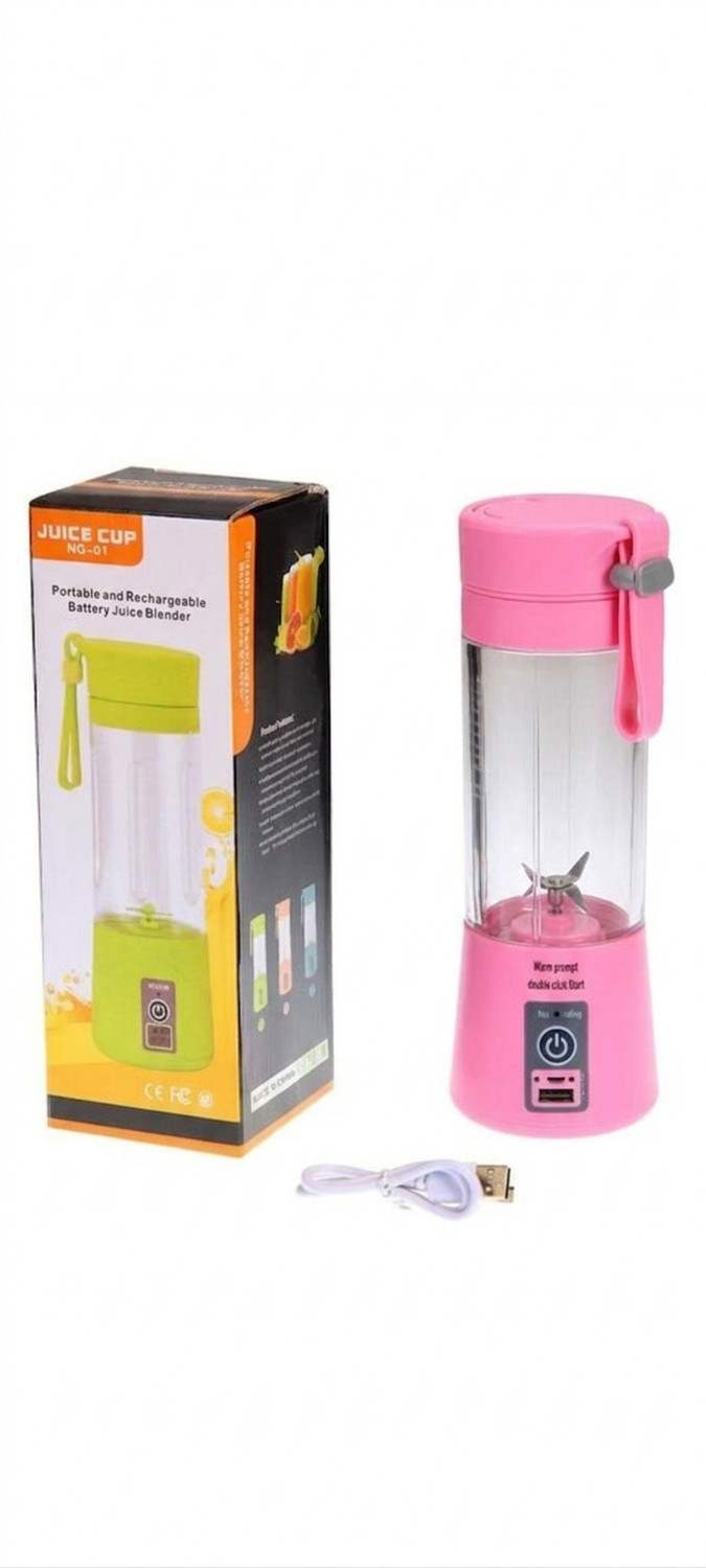 Image of MAHNOOR ENTERPRISES Plastic Electric Fruit Juicer, USB Rechargeable Mini juicer grinder for juice 200 W Juicer