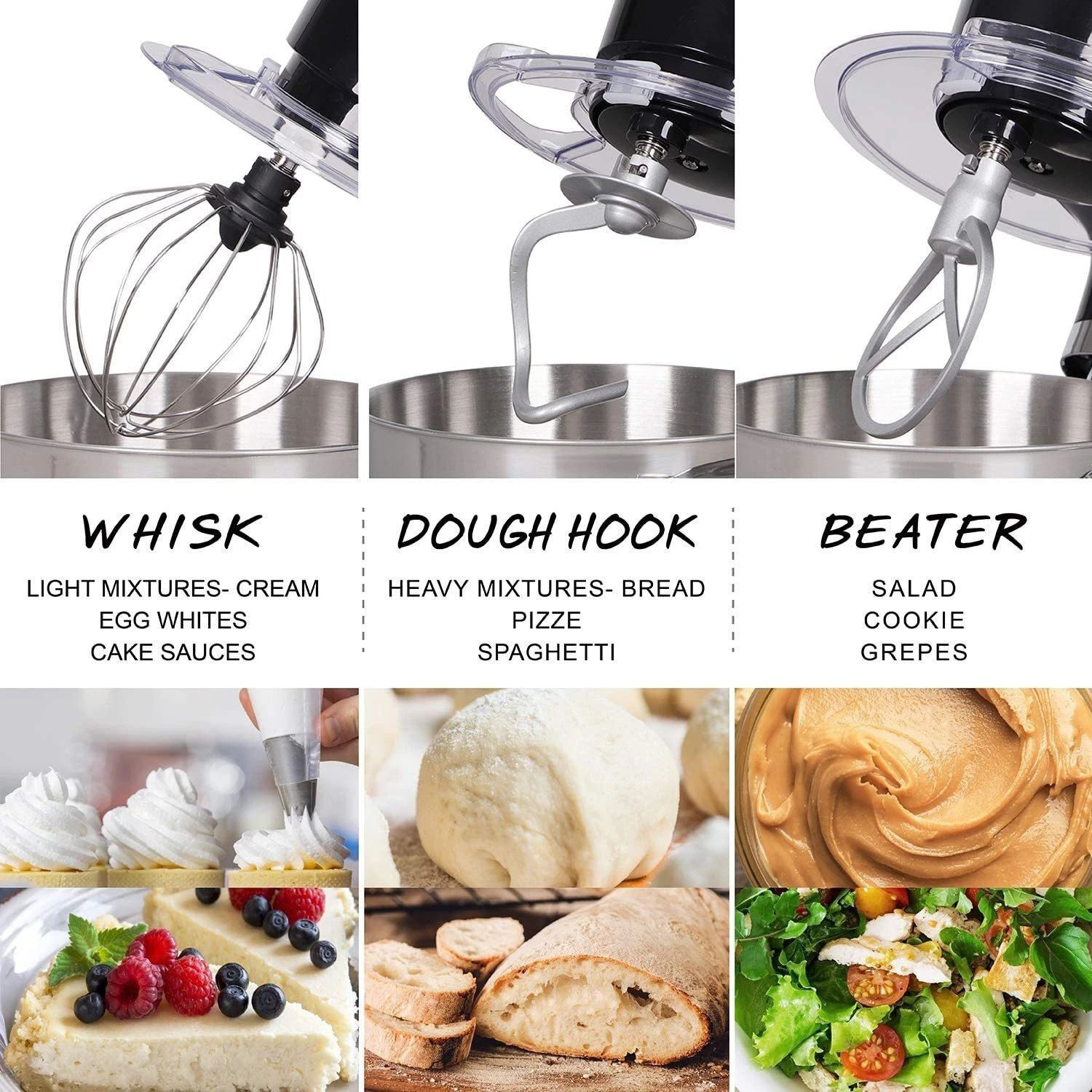 Image of ROSSMANN by Rossmann Stand Mixer 2000 W Mixer Grinder