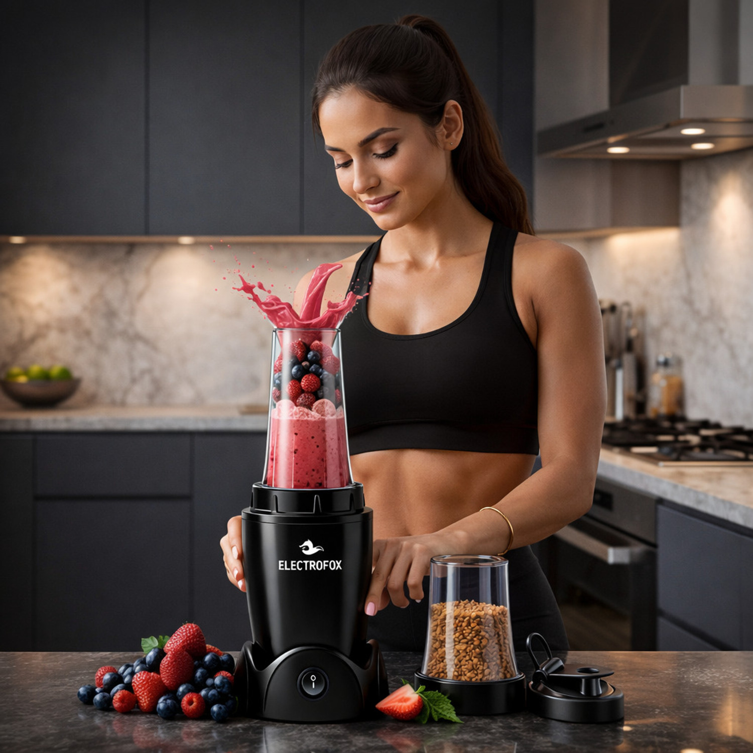 Image of Electrofox Nutri Blender Blendo+ 750 W Juicer Mixer Grinder