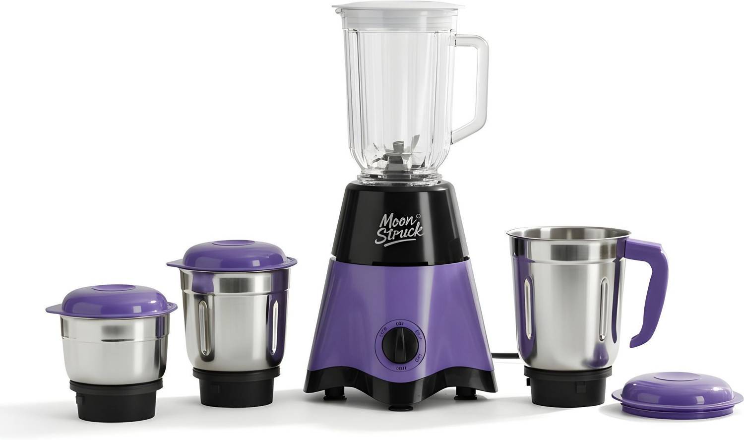 Moonstruck Dusk 4 Jar Set 750 W Mixer Grinder (HeatShield Motor w