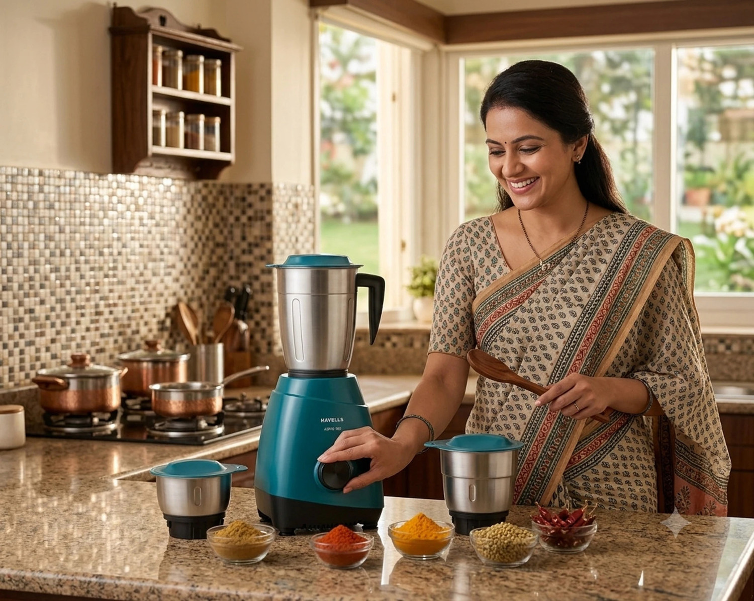 Image of HAVELLS Aspro Pro 500 W Mixer Grinder