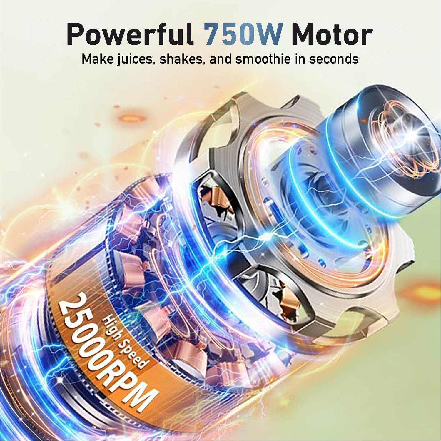 Image of Havok 2 Jar With Powerful Long Lasting Shock Proof Abs Body 750 W Juicer Mixer 750 W Juicer Mixer Grinder