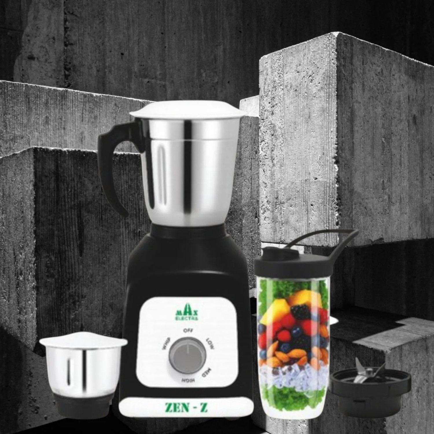 Image of MAX ELECTRA ZEN-Z39 500 W Juicer Mixer Grinder