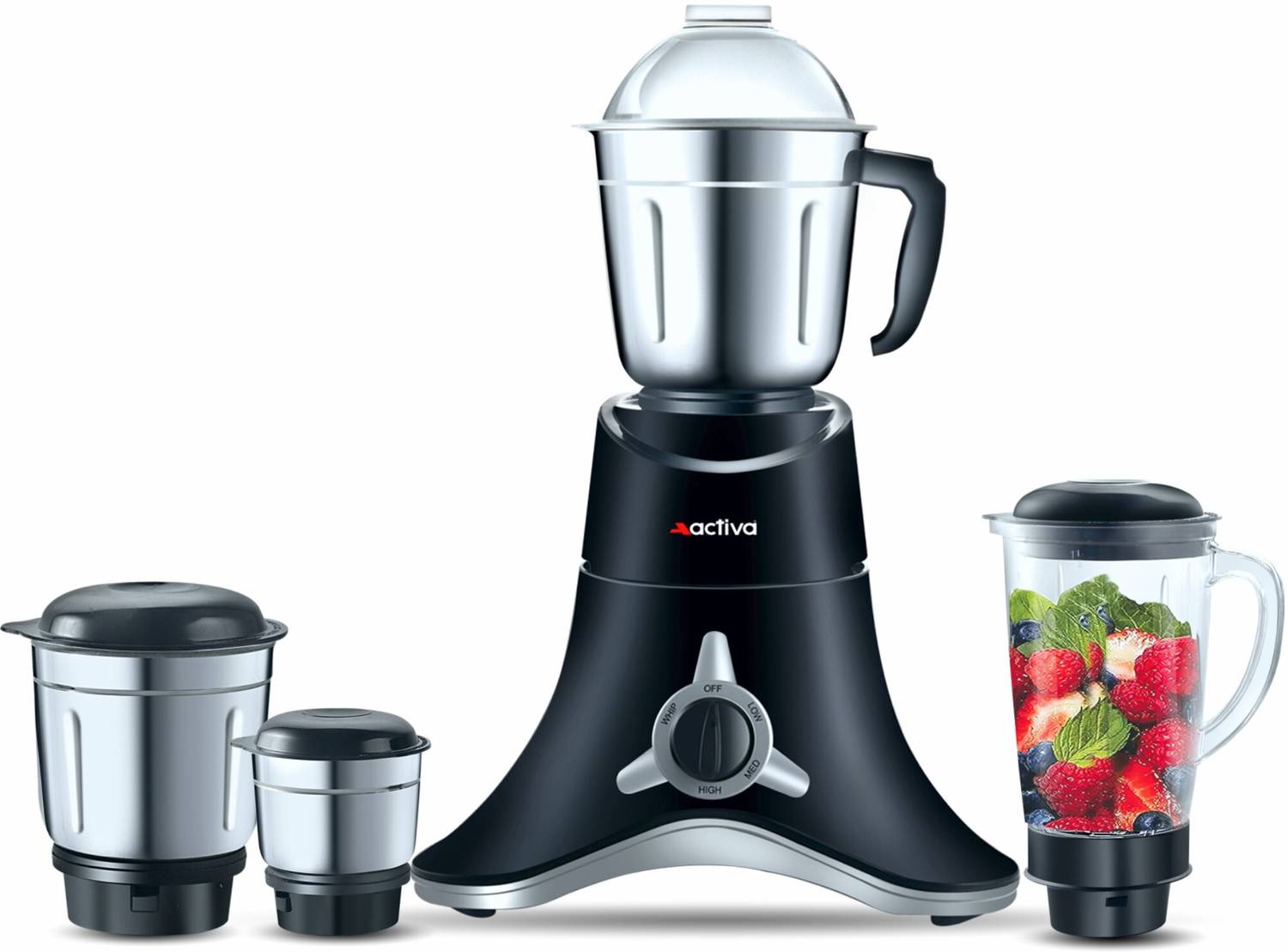 ACTIVA 4 JARS 900 W Juicer Mixer Grinder (SUPER CHEF 4 Jars B