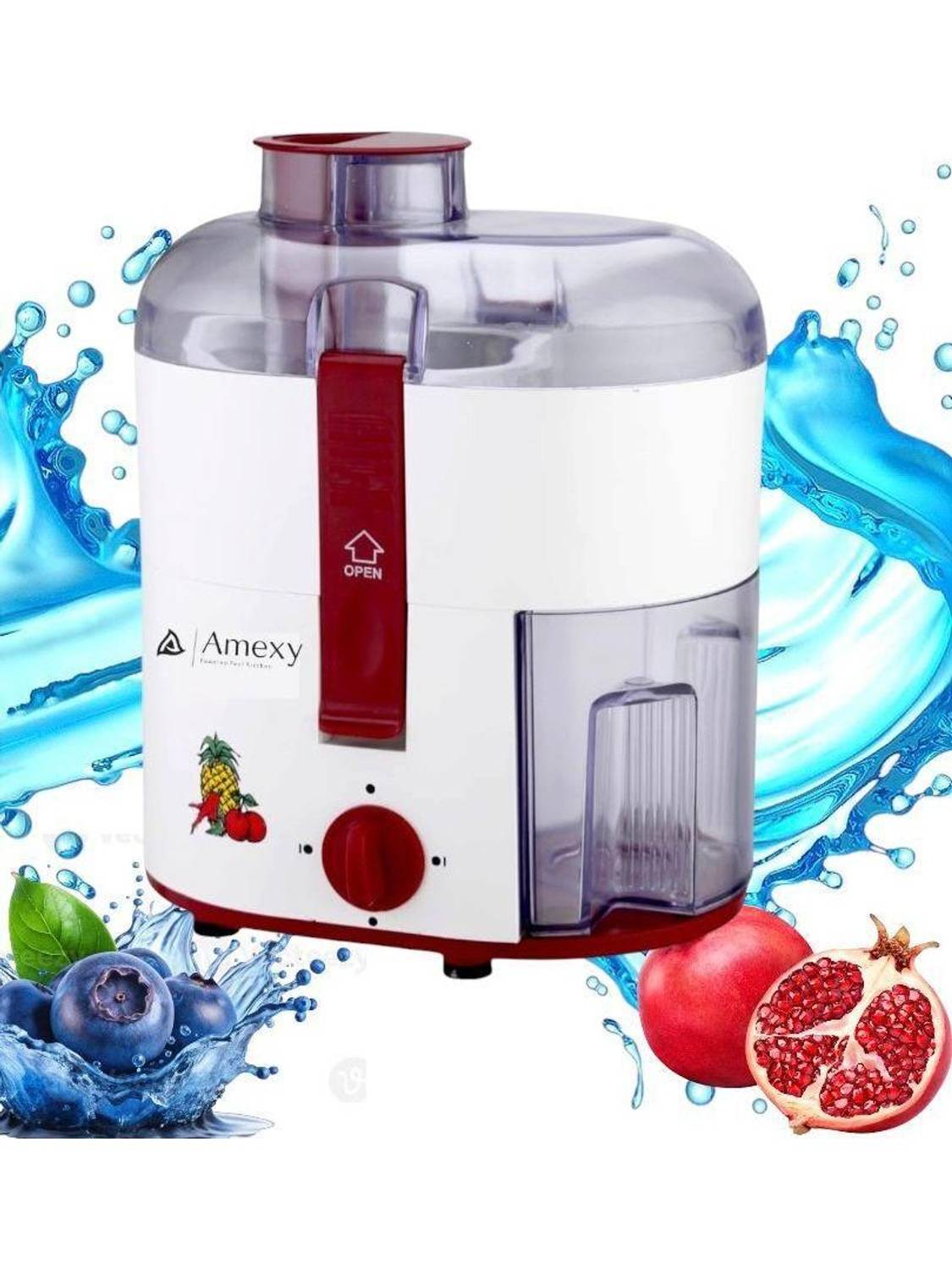 Amexy juicer white/Cherry 750Watt 750 W Juicer